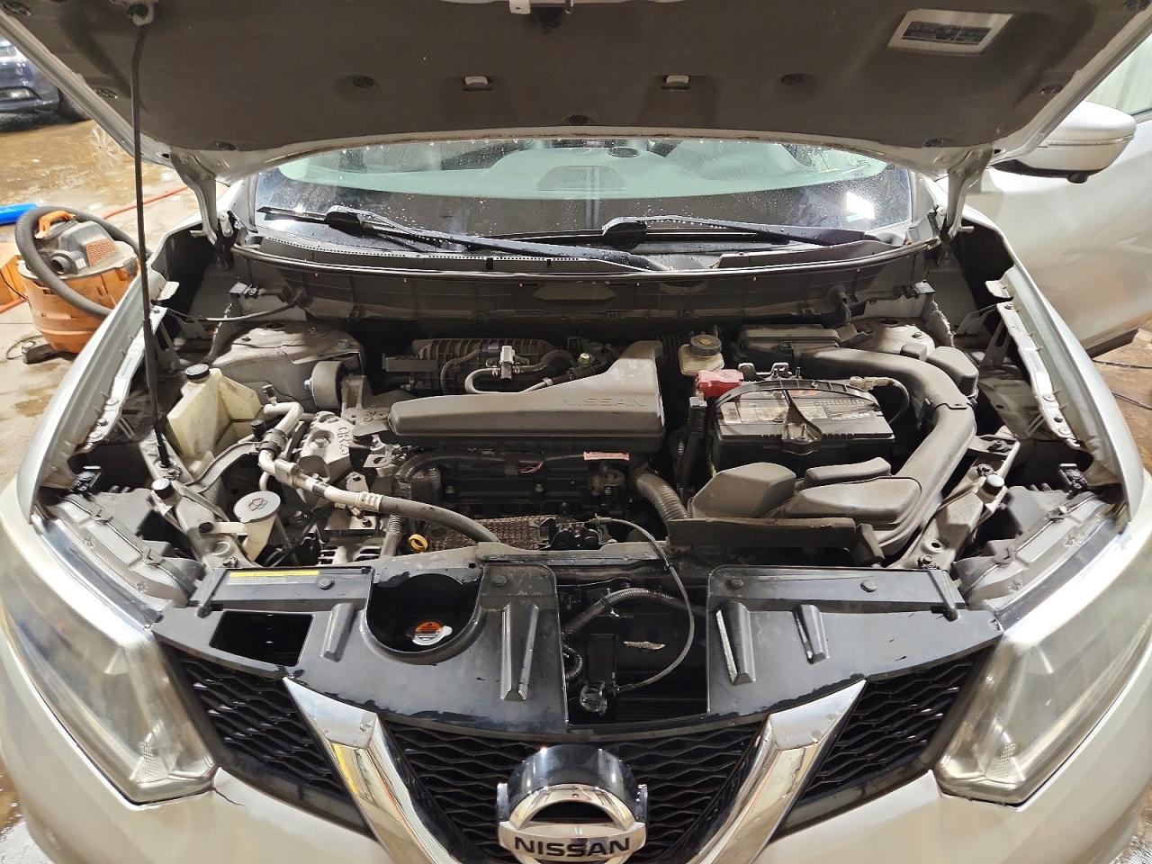 2014 Nissan Rogue Sl Silver vin: 5N1AT2MT2EC805270