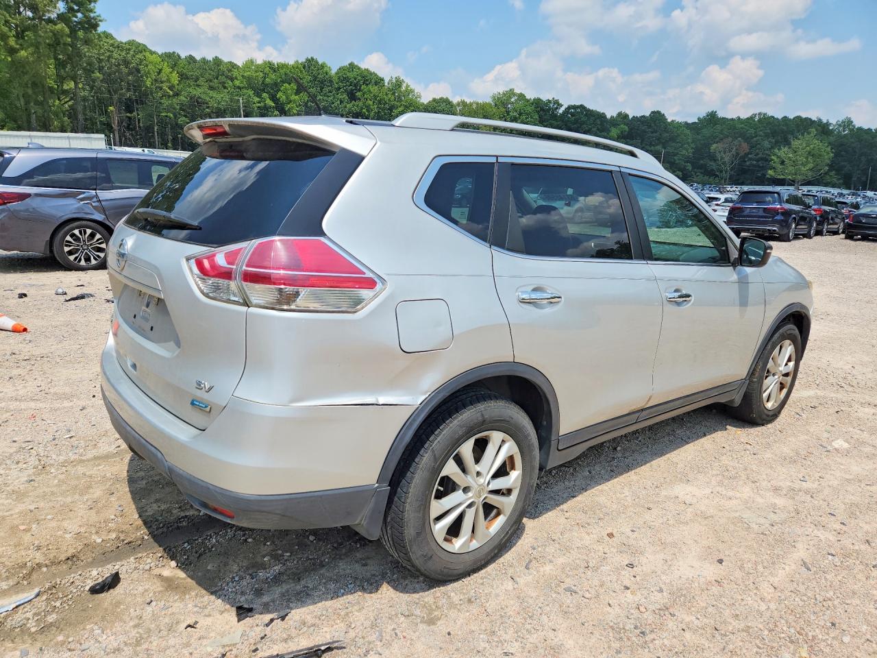 2014 Nissan Rogue S Серый vin: 5N1AT2MT2EC818925