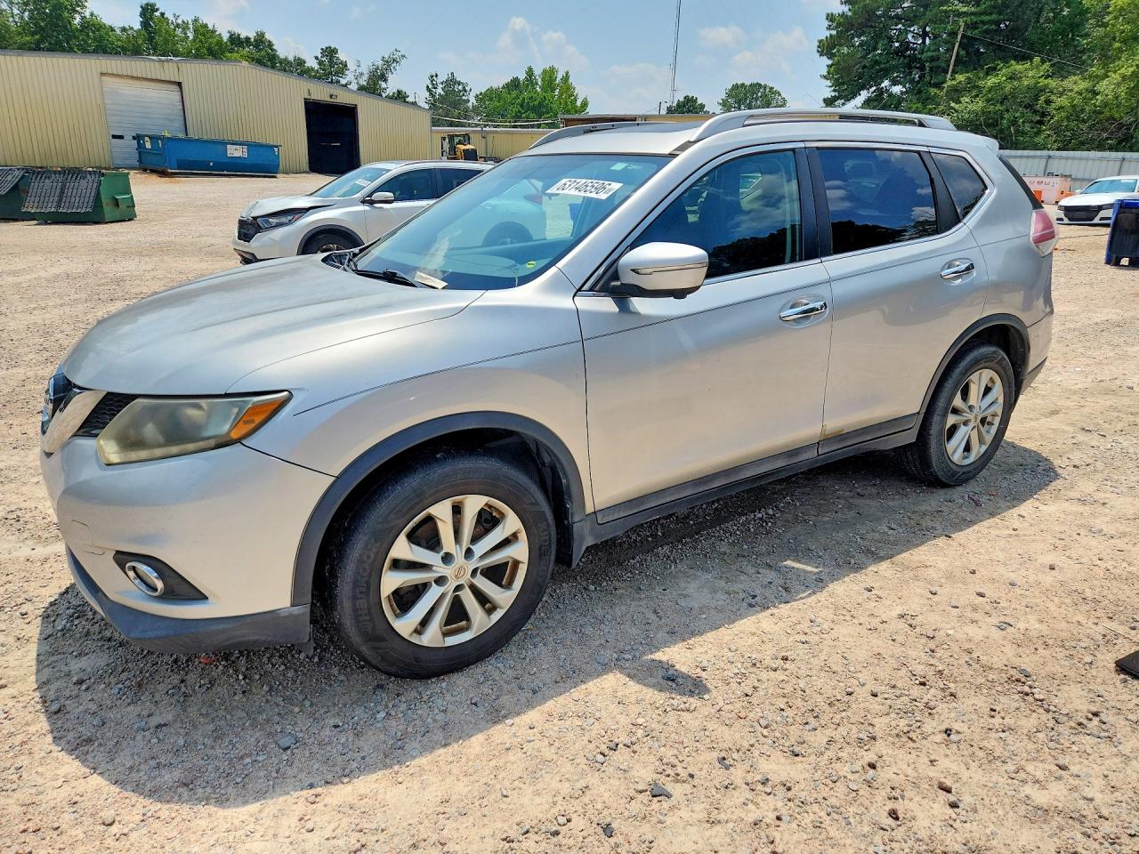 2014 Nissan Rogue S Gray vin: 5N1AT2MT2EC818925