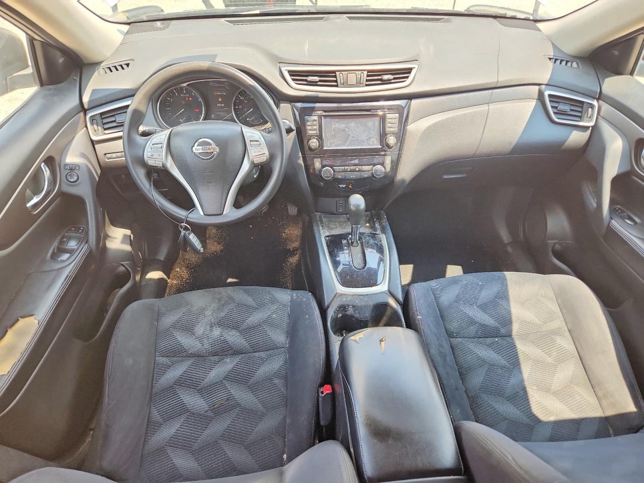 2014 Nissan Rogue S Серый vin: 5N1AT2MT2EC818925