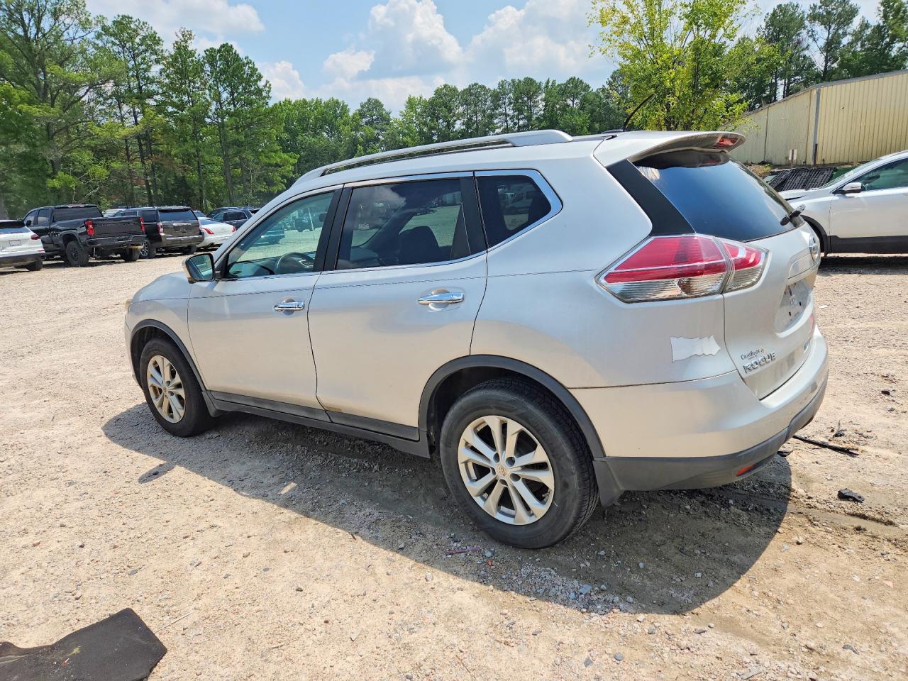 2014 Nissan Rogue S Серый vin: 5N1AT2MT2EC818925