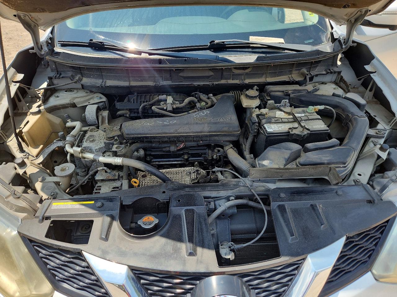 2014 Nissan Rogue S Серый vin: 5N1AT2MT2EC818925