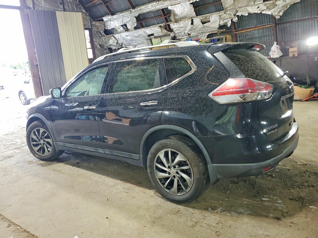 2014 Nissan Rogue S Черный vin: 5N1AT2MT2EC824448