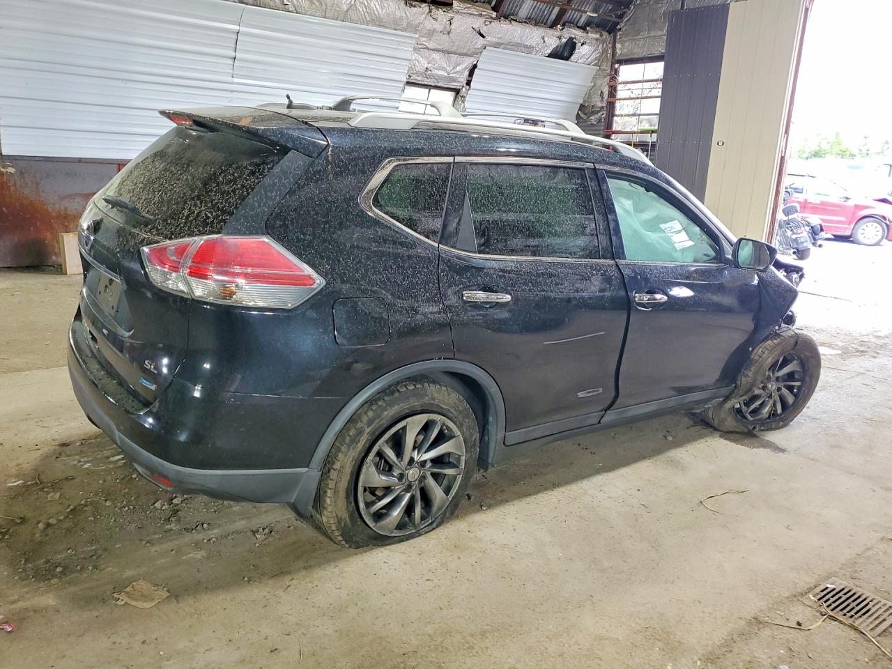 2014 Nissan Rogue S Черный vin: 5N1AT2MT2EC824448