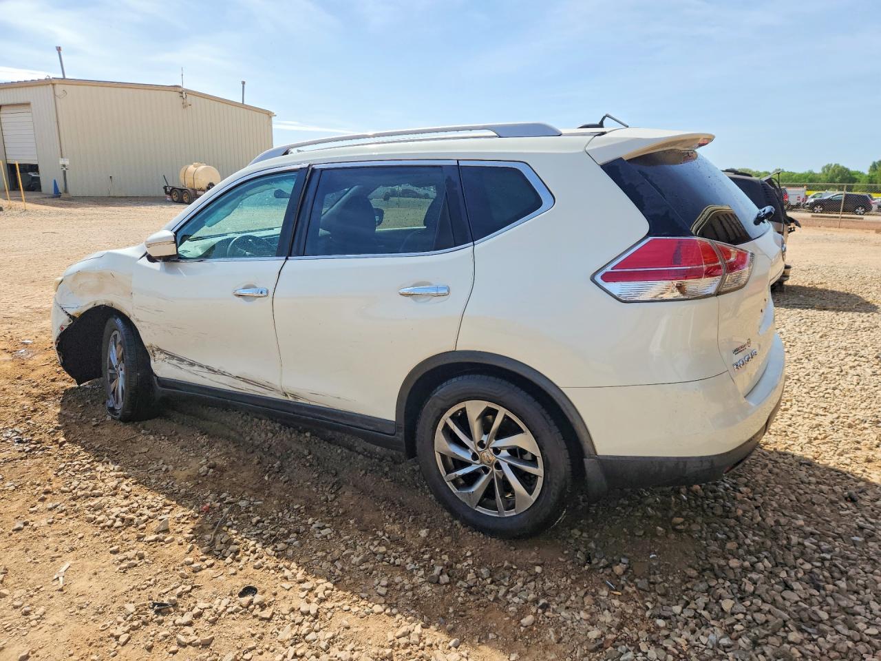 2014 Nissan Rogue Sl White vin: 5N1AT2MT2EC833392