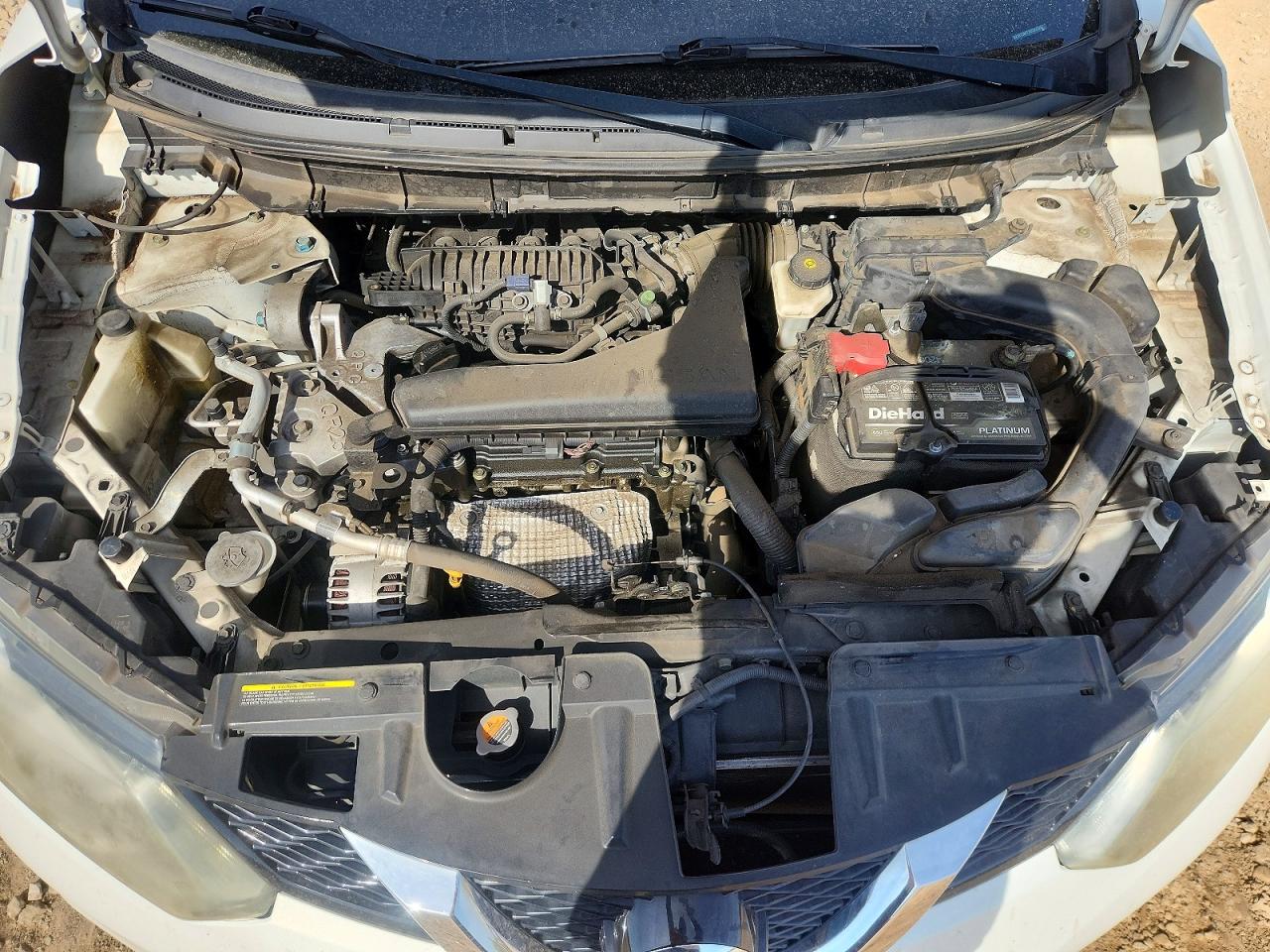 2014 Nissan Rogue Sl White vin: 5N1AT2MT2EC833392