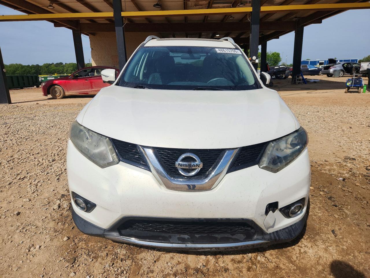 2014 Nissan Rogue Sl White vin: 5N1AT2MT2EC833392