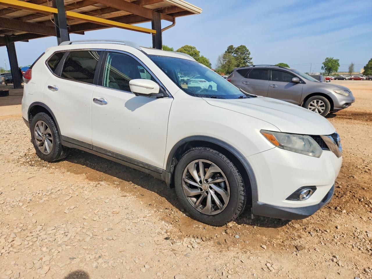 2014 Nissan Rogue Sl White vin: 5N1AT2MT2EC833392