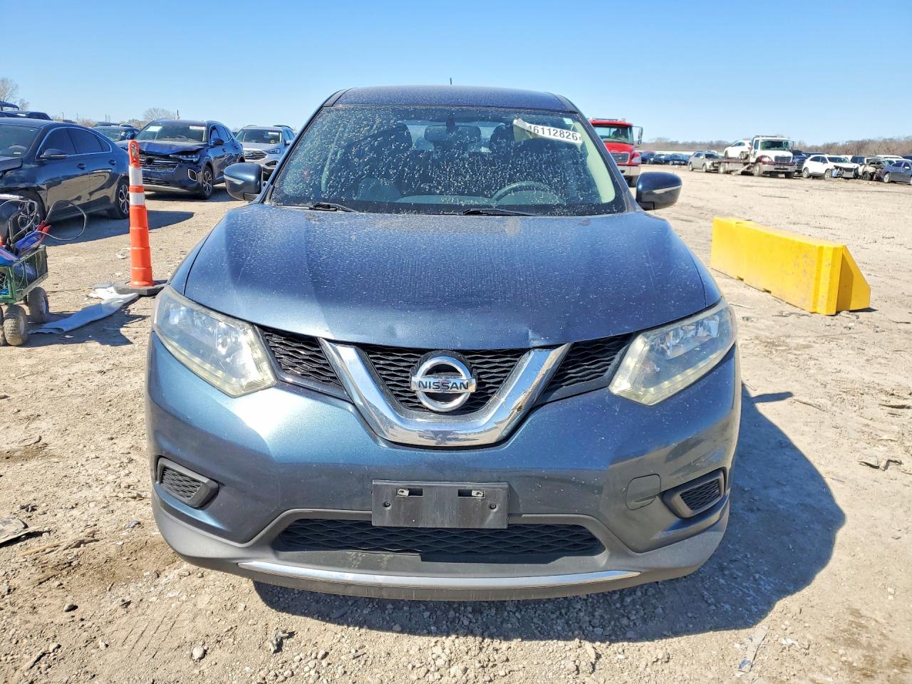 2014 Nissan Rogue S Blue vin: 5N1AT2MT2EC837555