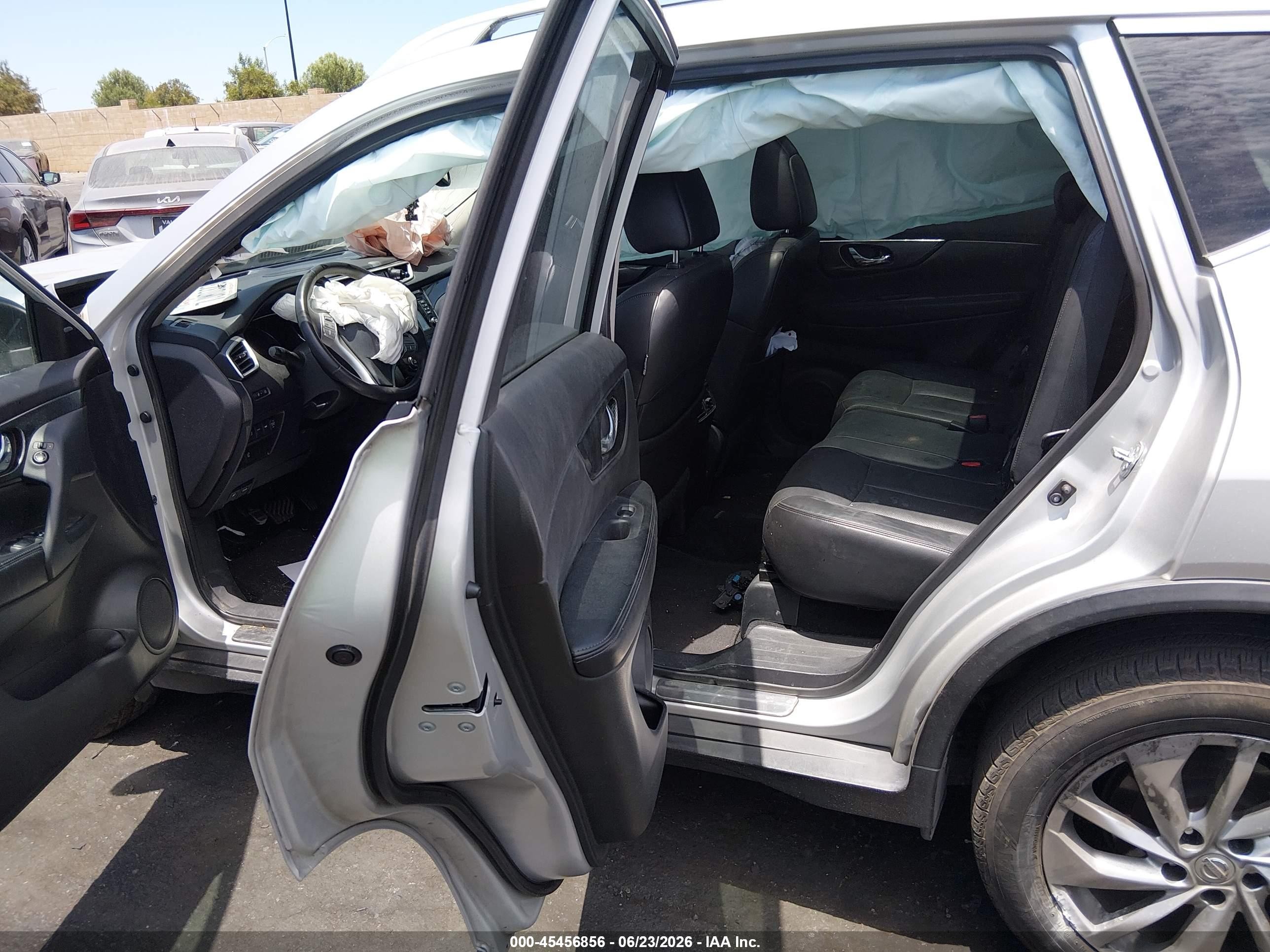 2014 Nissan Rogue Sl Silver vin: 5N1AT2MT2EC849852