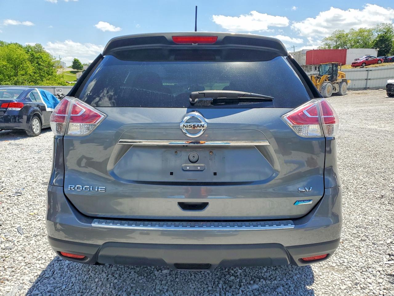 2014 Nissan Rogue Sv Gray vin: 5N1AT2MT2EC851004