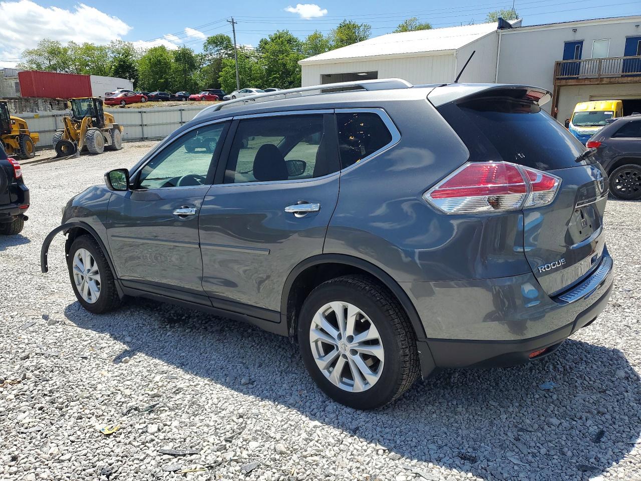 2014 Nissan Rogue Sv Gray vin: 5N1AT2MT2EC851004