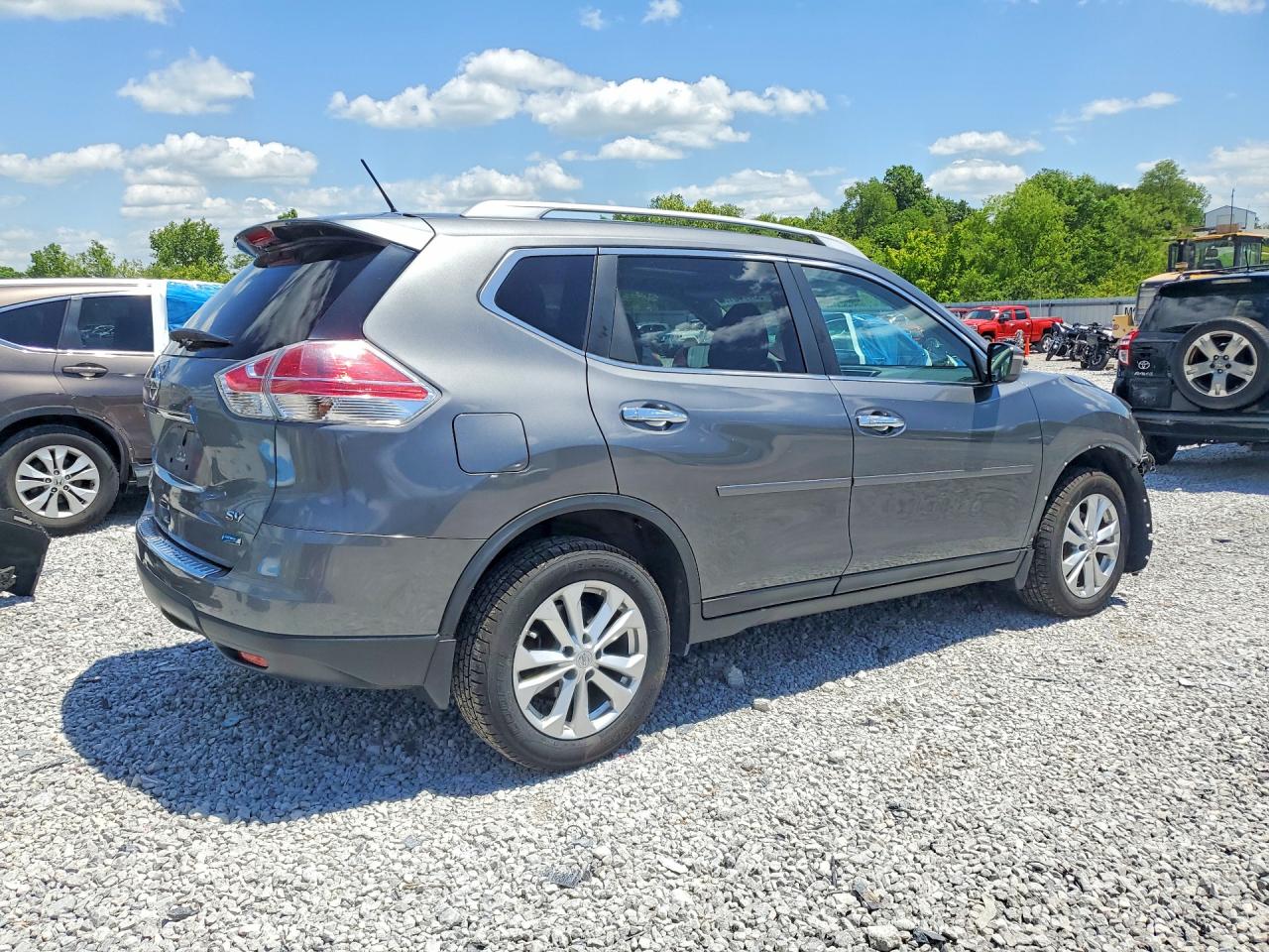 2014 Nissan Rogue Sv Gray vin: 5N1AT2MT2EC851004