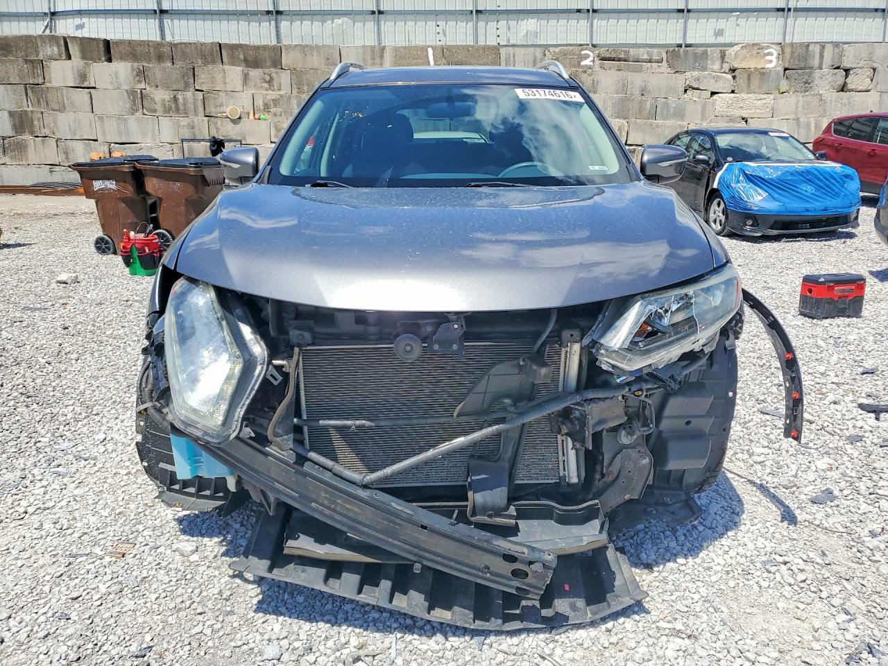 2014 Nissan Rogue Sv Gray vin: 5N1AT2MT2EC851004
