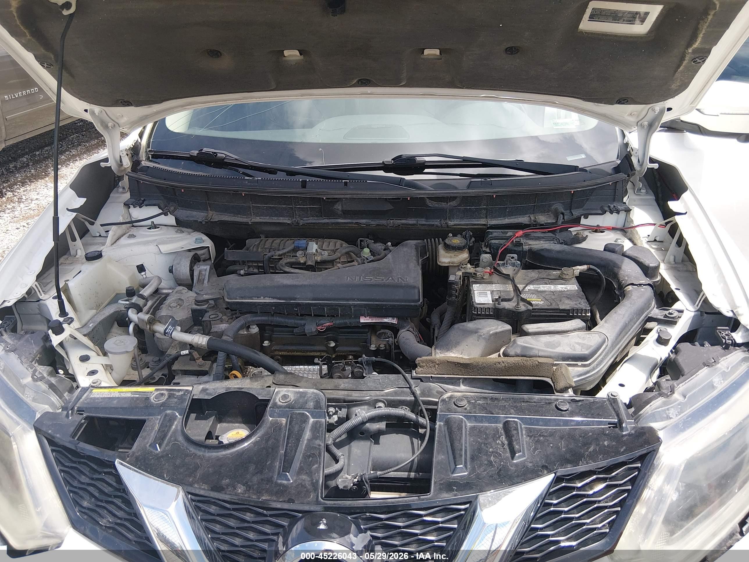 2014 Nissan Rogue Sl White vin: 5N1AT2MT2EC855201