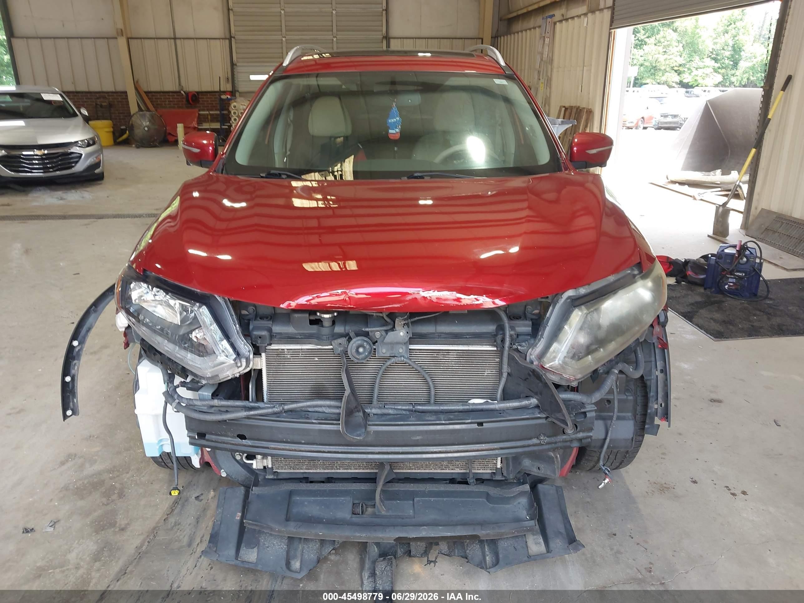 2015 Nissan Rogue Sv Red vin: 5N1AT2MT2FC766410