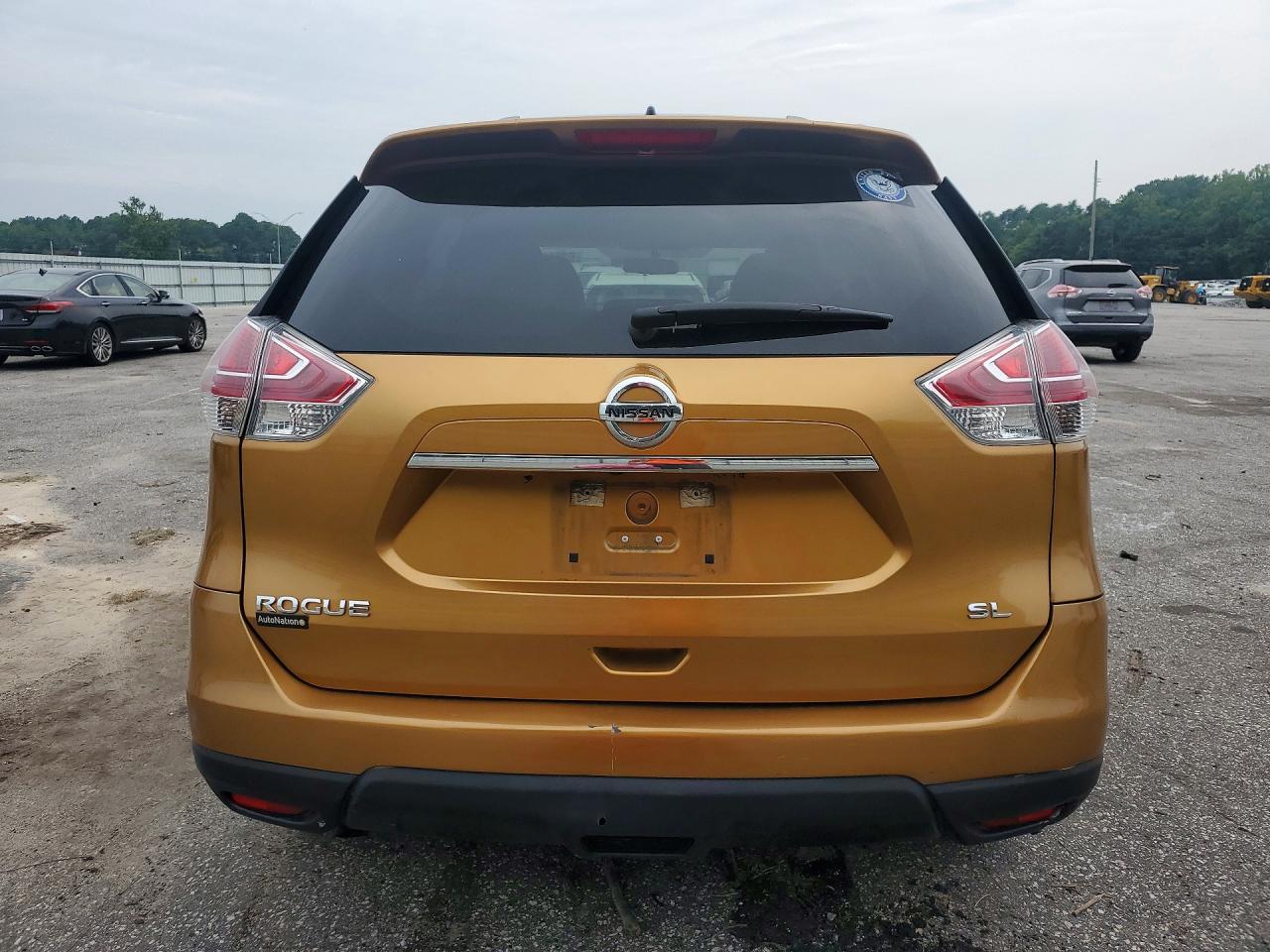 2015 Nissan Rogue Sl Gold vin: 5N1AT2MT2FC775401