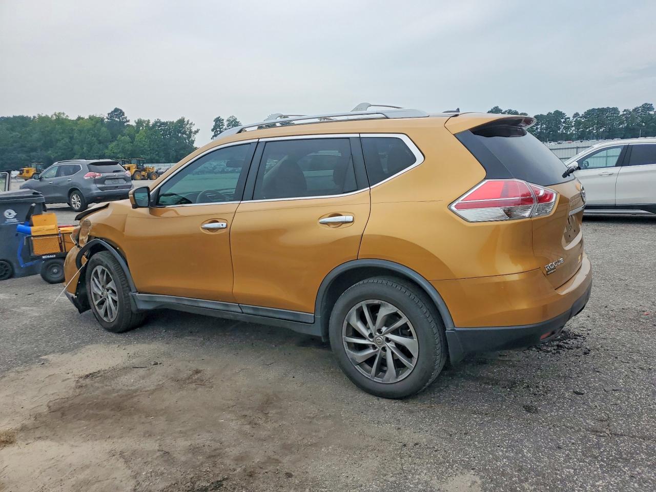 2015 Nissan Rogue Sl Gold vin: 5N1AT2MT2FC775401