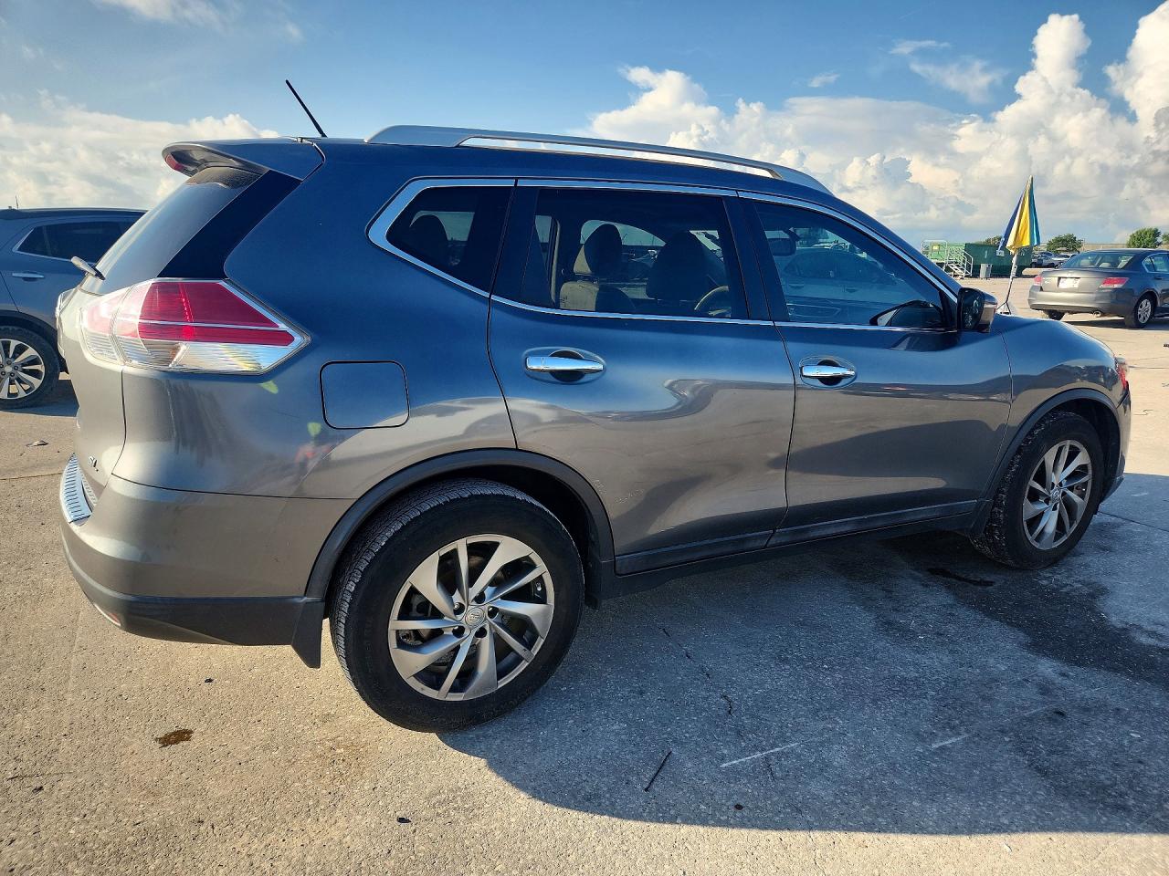 2015 Nissan Rogue Sl Gray vin: 5N1AT2MT2FC781795