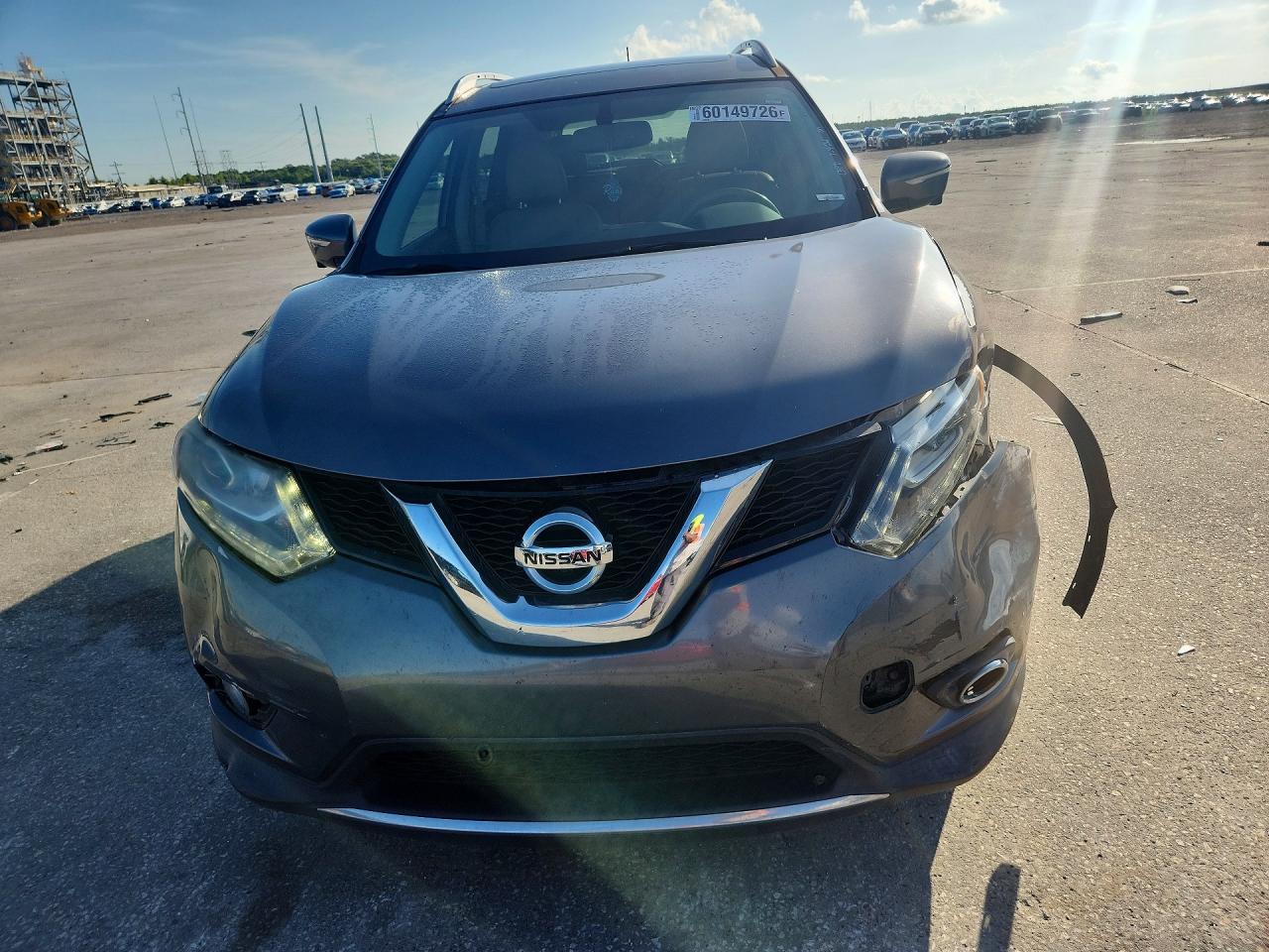 2015 Nissan Rogue Sl Gray vin: 5N1AT2MT2FC781795