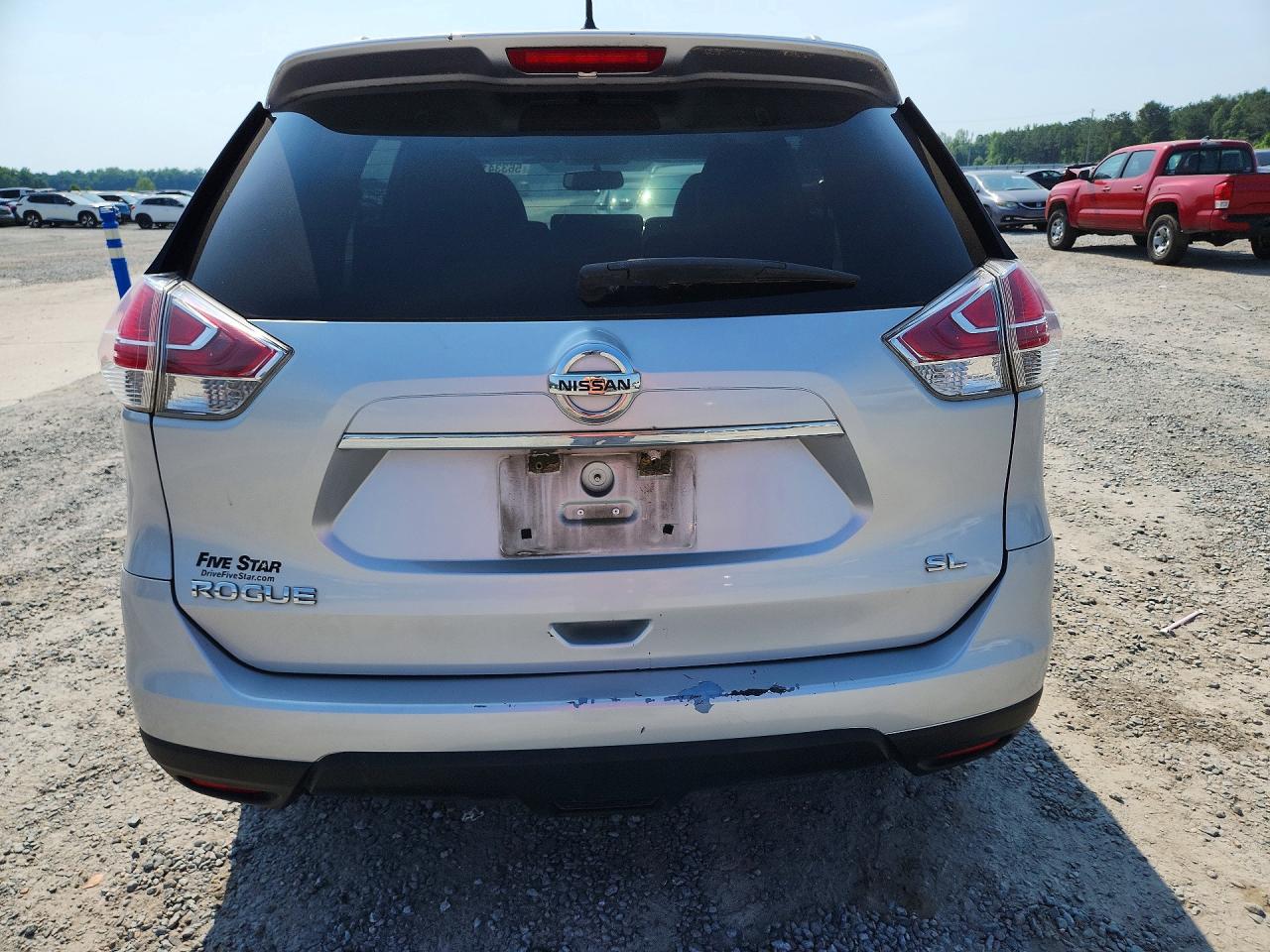 2015 Nissan Rogue Sl Silver vin: 5N1AT2MT2FC789492