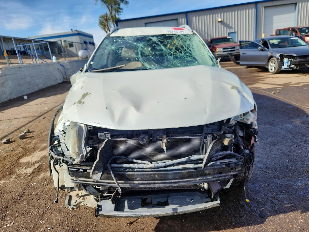 2015 Nissan Rogue Sl White vin: 5N1AT2MT2FC810275