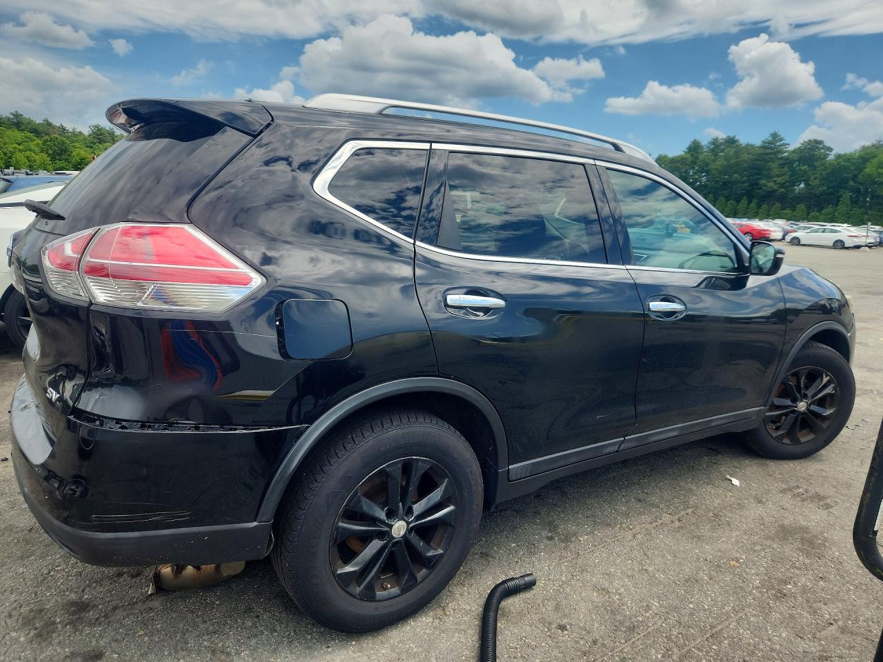 2015 Nissan Rogue Sv Black vin: 5N1AT2MT2FC827545