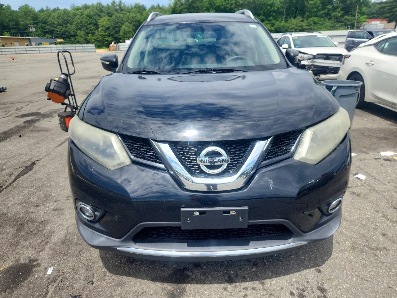 2015 Nissan Rogue Sv Black vin: 5N1AT2MT2FC827545