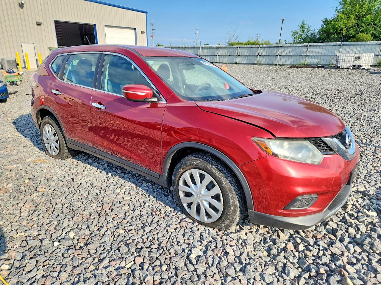 2015 Nissan Rogue S Темно-бордовый vin: 5N1AT2MT2FC871173