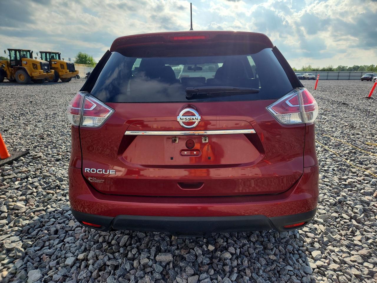 2015 Nissan Rogue S Темно-бордовый vin: 5N1AT2MT2FC871173