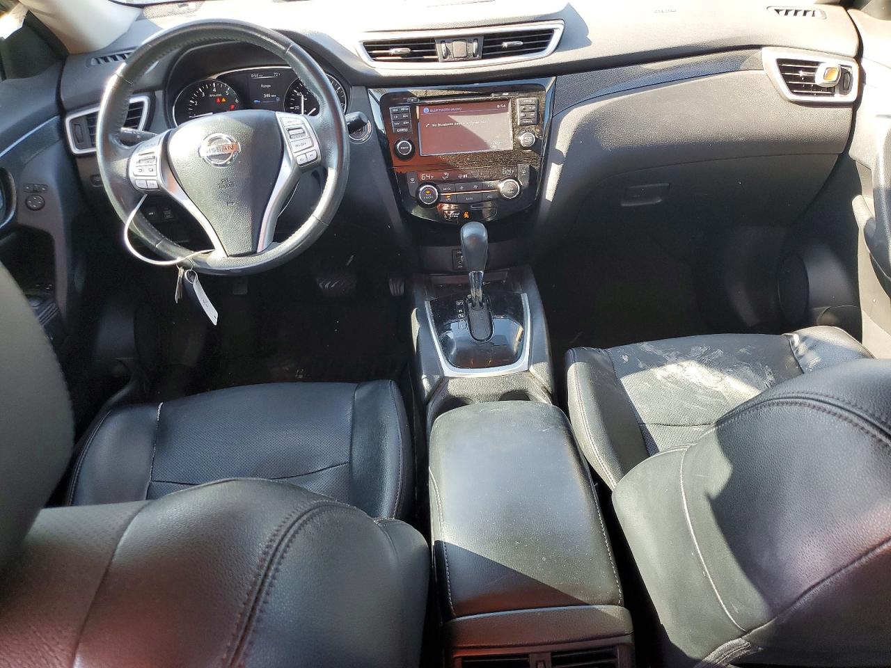 2015 Nissan Rogue Sl Blue vin: 5N1AT2MT2FC878379