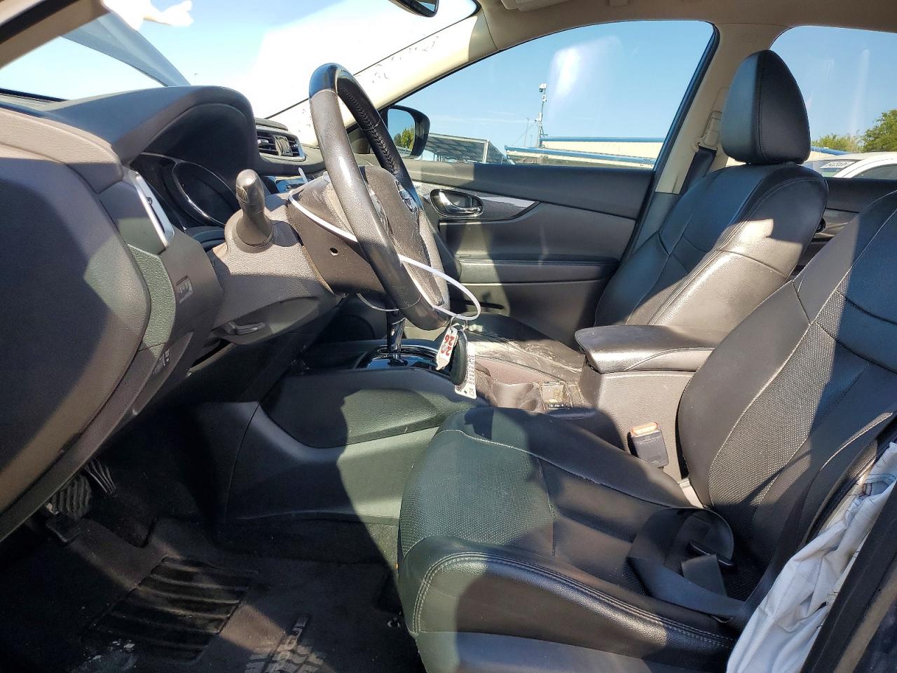 2015 Nissan Rogue Sl Blue vin: 5N1AT2MT2FC878379