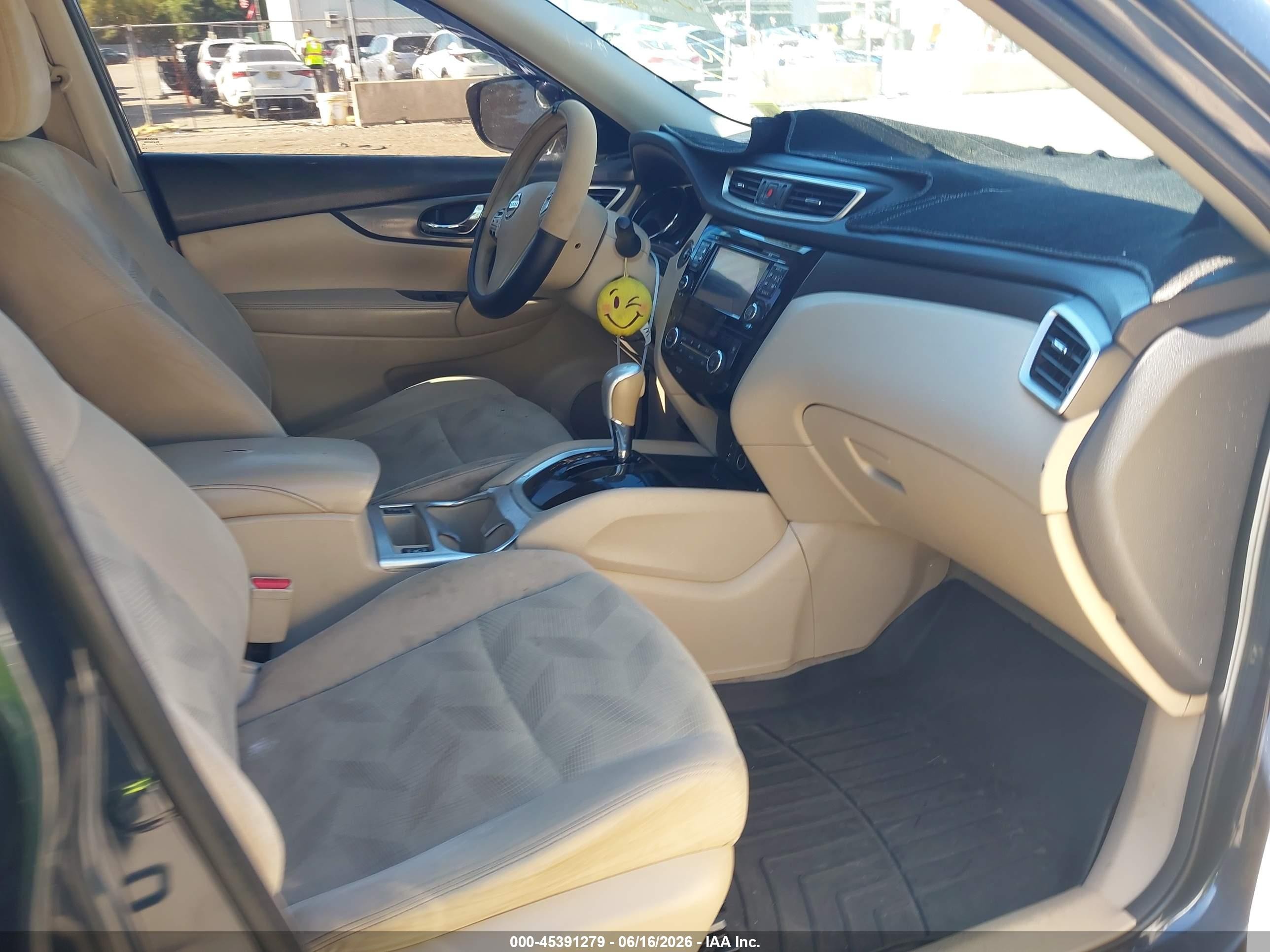 2015 Nissan Rogue S/sl/sv Blue vin: 5N1AT2MT2FC888667