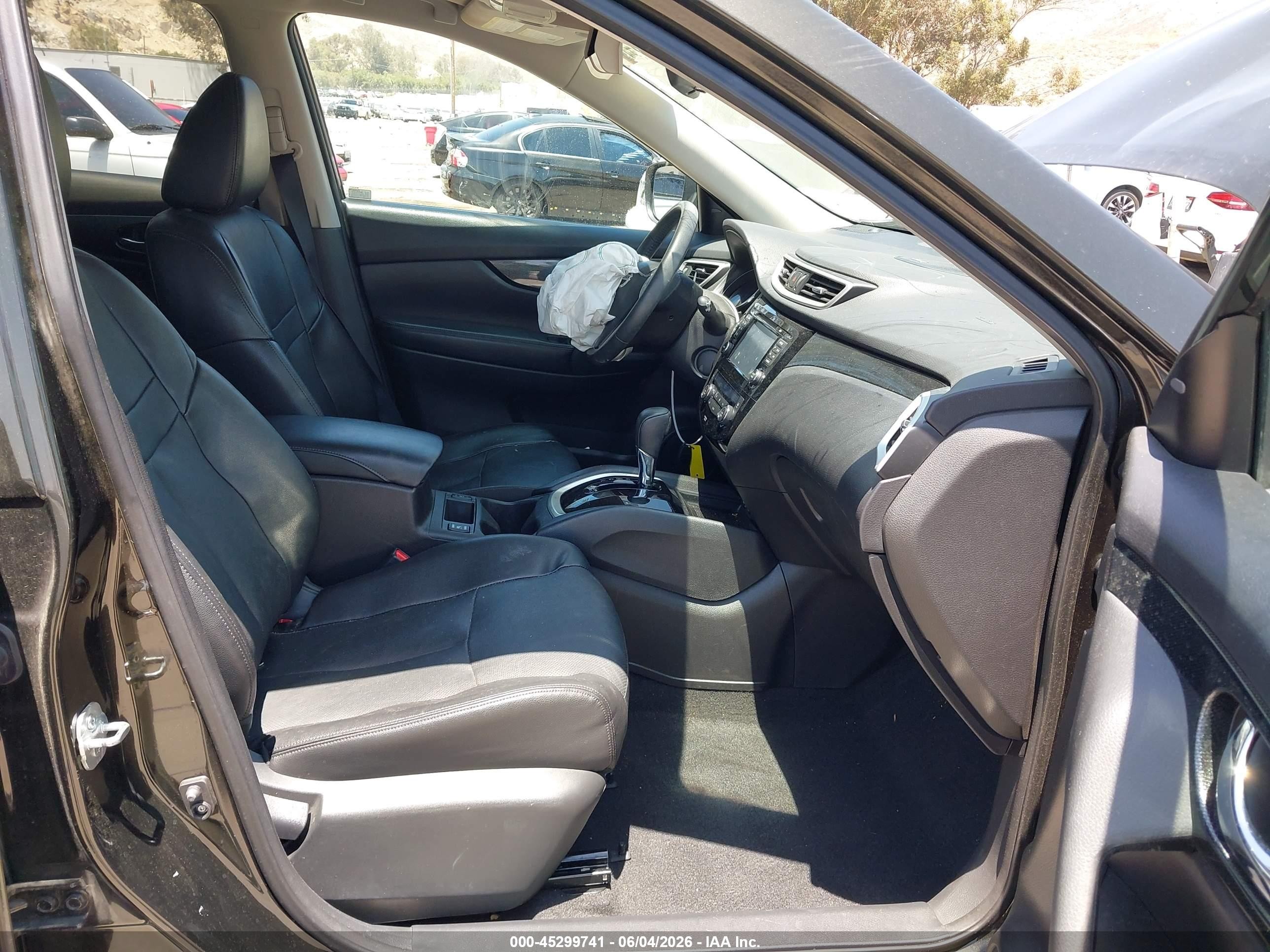 2015 Nissan Rogue Sl Green vin: 5N1AT2MT2FC896283