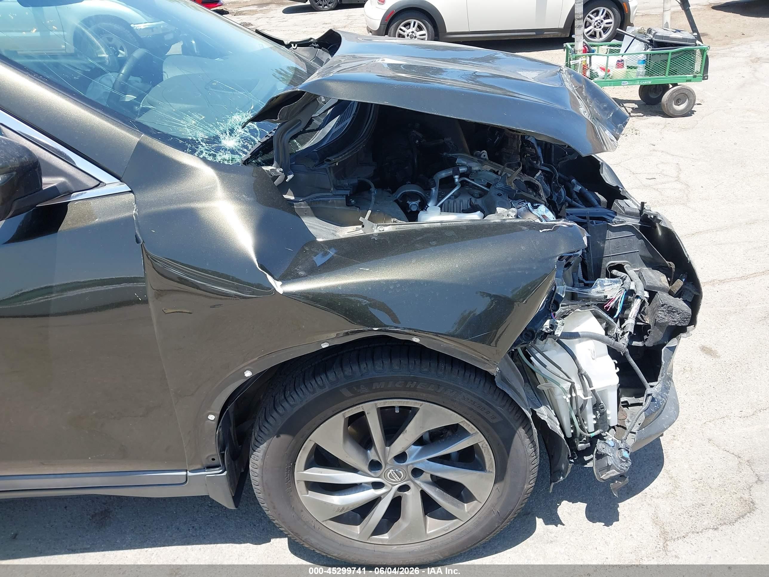 2015 Nissan Rogue Sl Green vin: 5N1AT2MT2FC896283