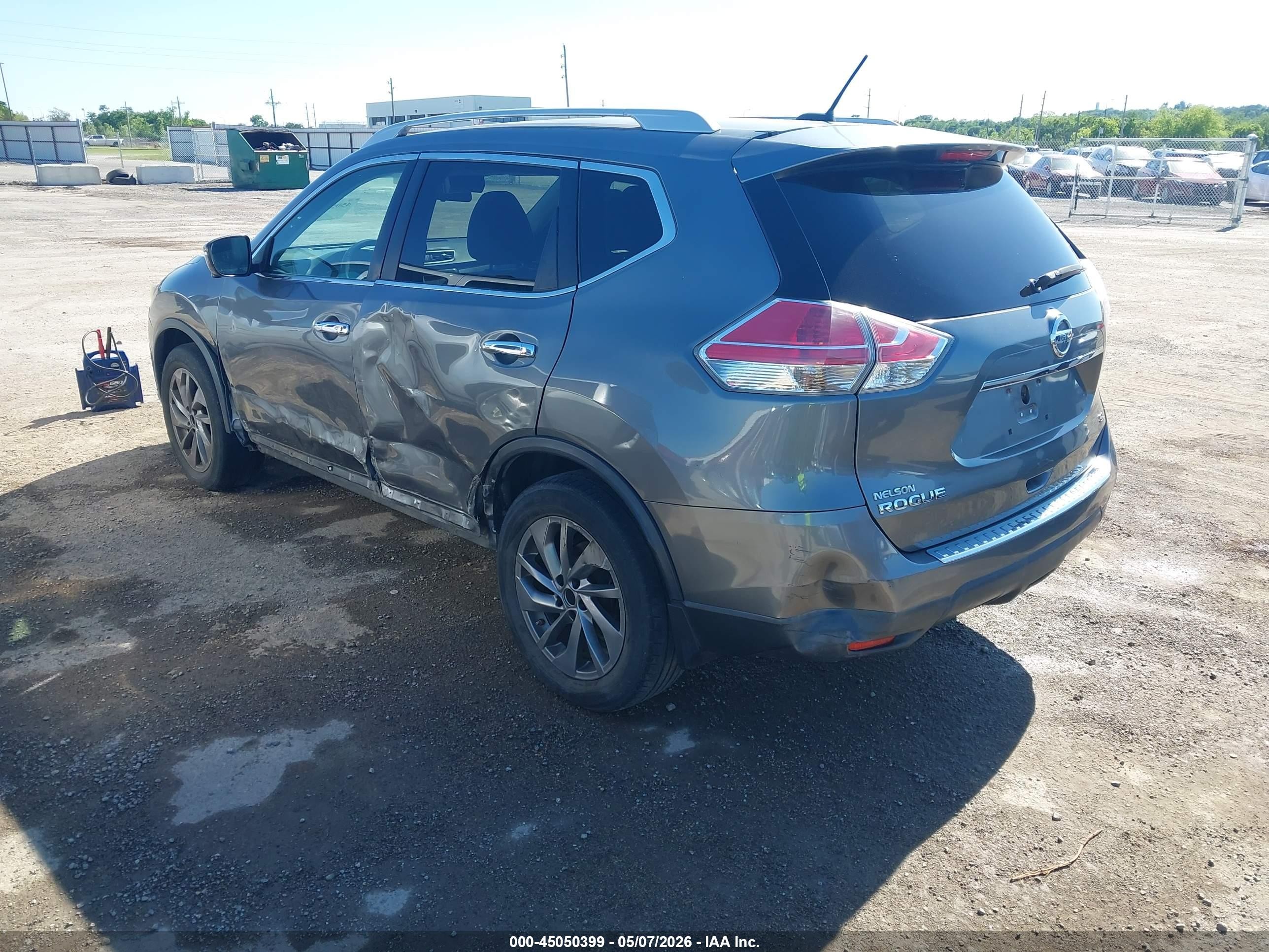 2015 Nissan Rogue Sl Gray vin: 5N1AT2MT2FC897286