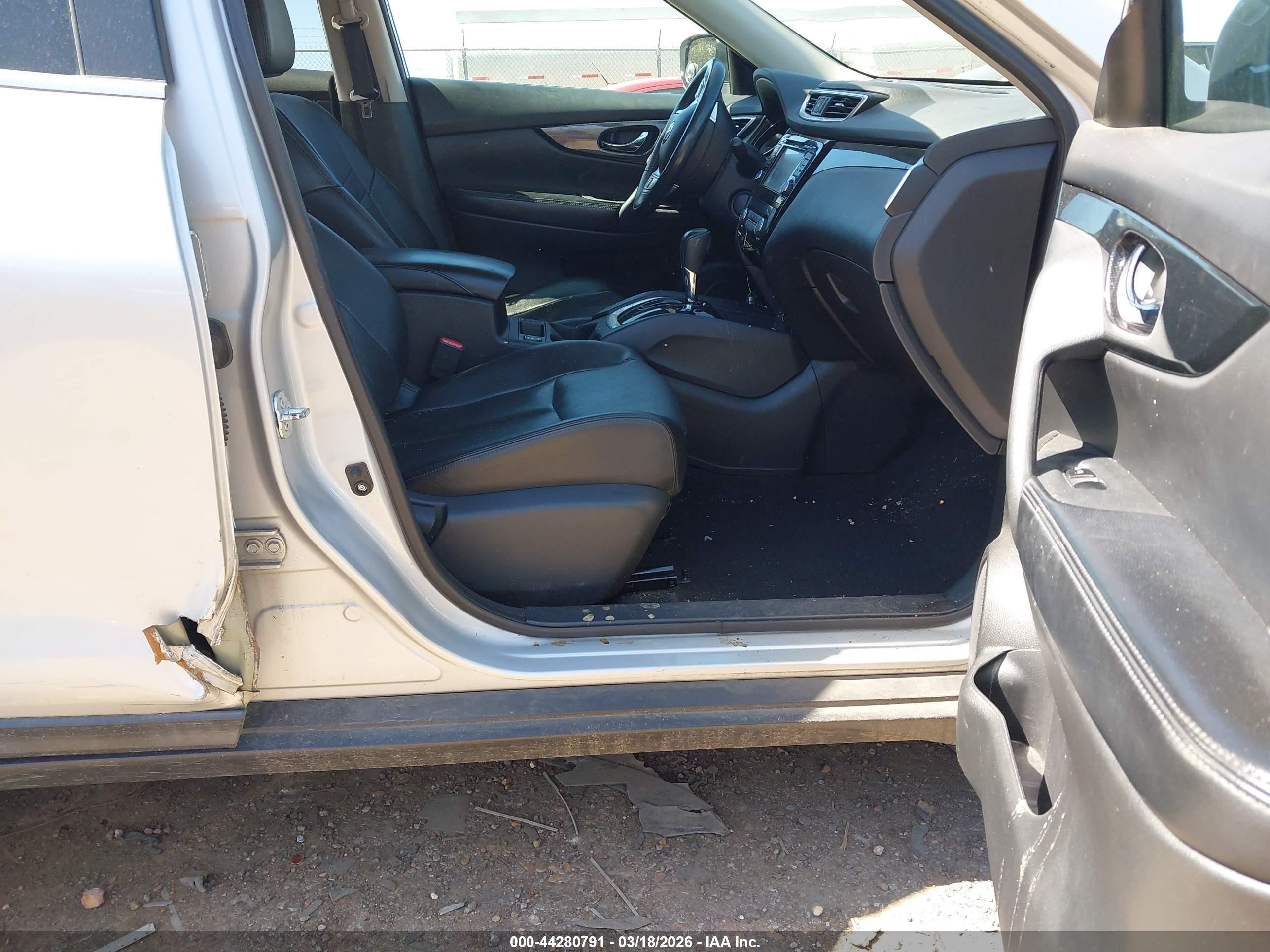 2015 Nissan Rogue Sl Gray vin: 5N1AT2MT2FC906701