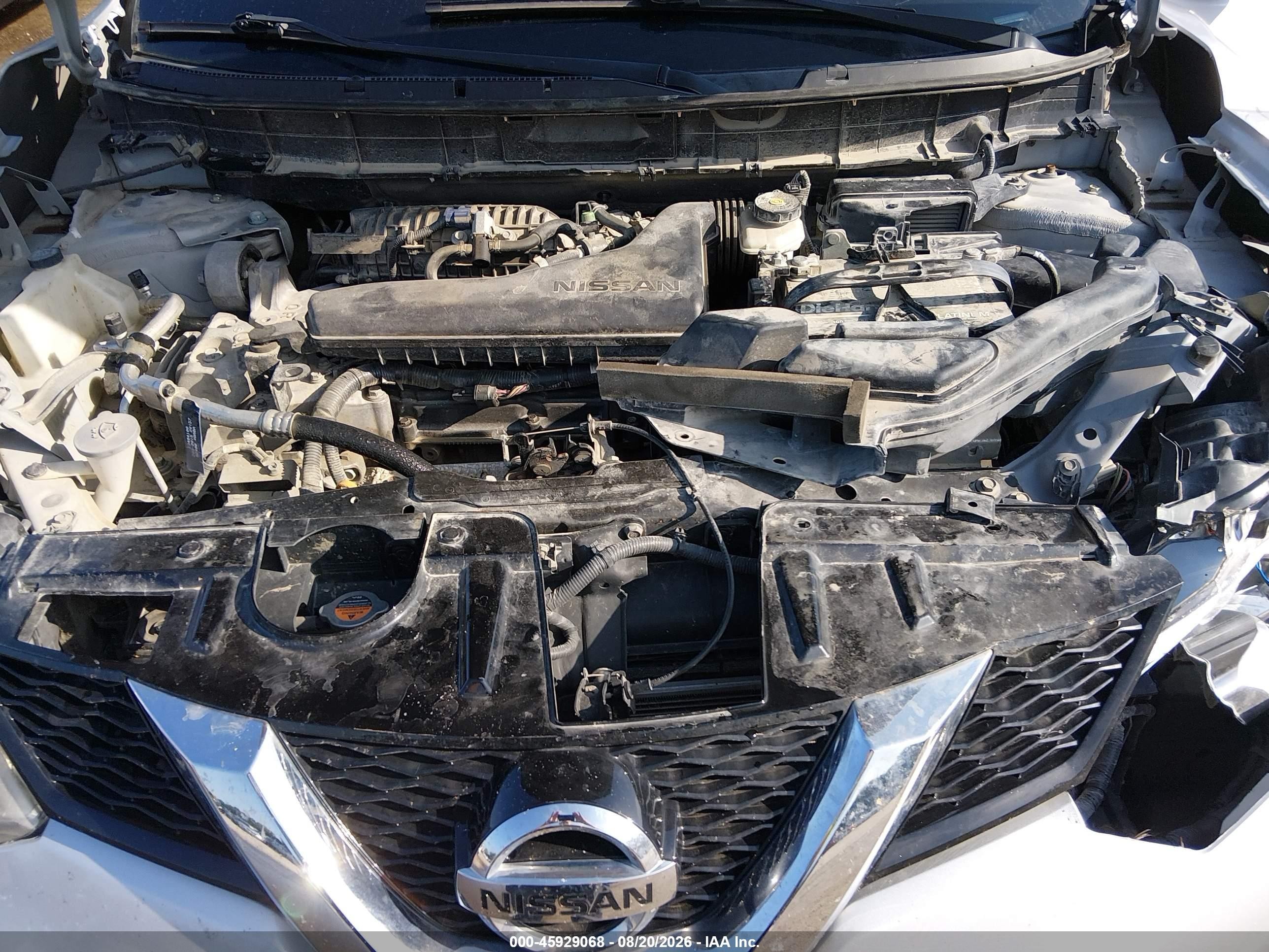 2015 Nissan Rogue Sv Silver vin: 5N1AT2MT2FC909629