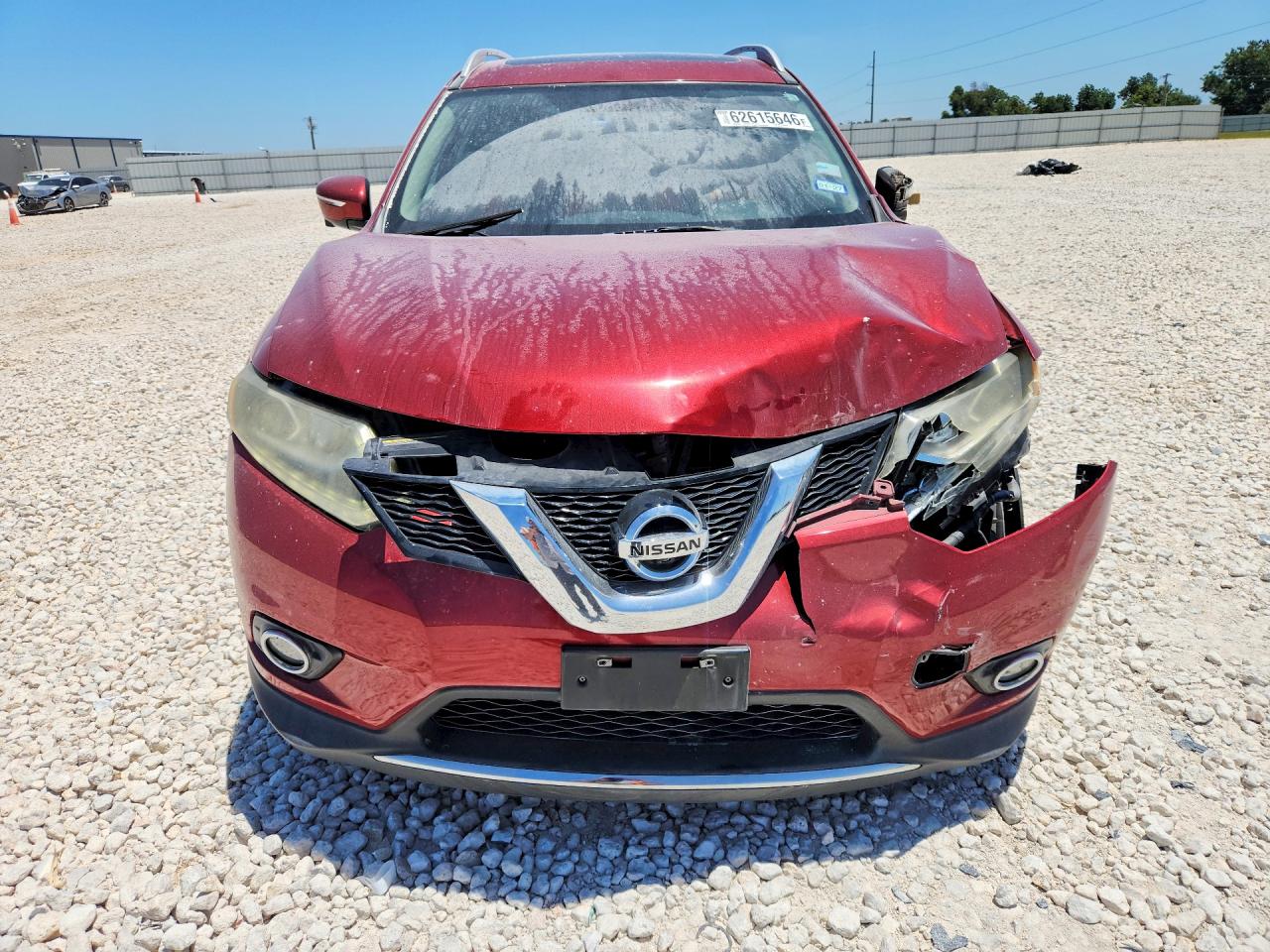 2015 Nissan Rogue Sl Red vin: 5N1AT2MT2FC912613