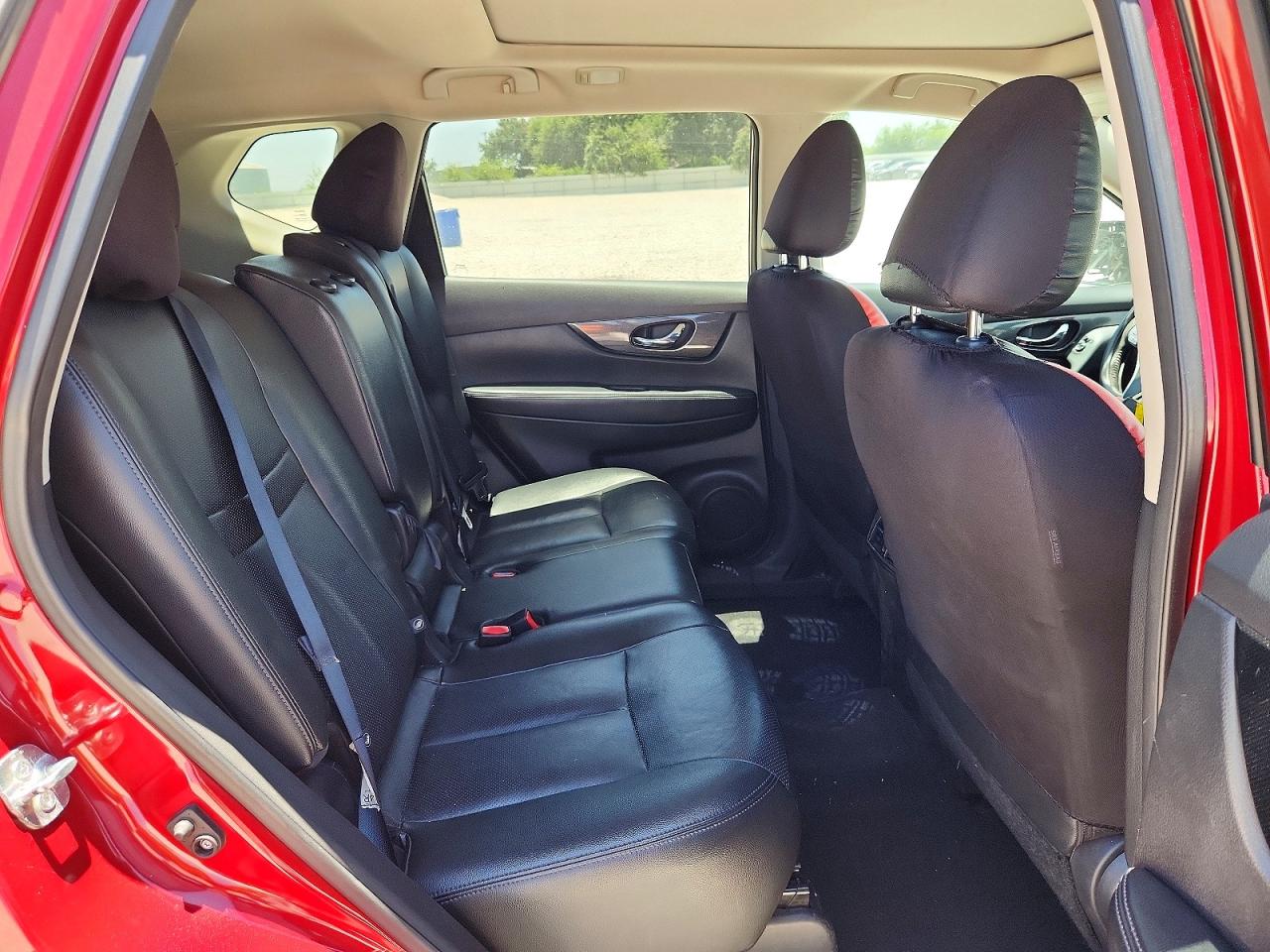 2015 Nissan Rogue Sl Red vin: 5N1AT2MT2FC912613