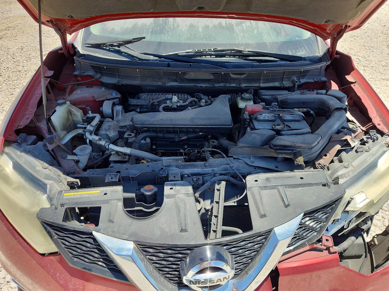2015 Nissan Rogue Sl Red vin: 5N1AT2MT2FC912613