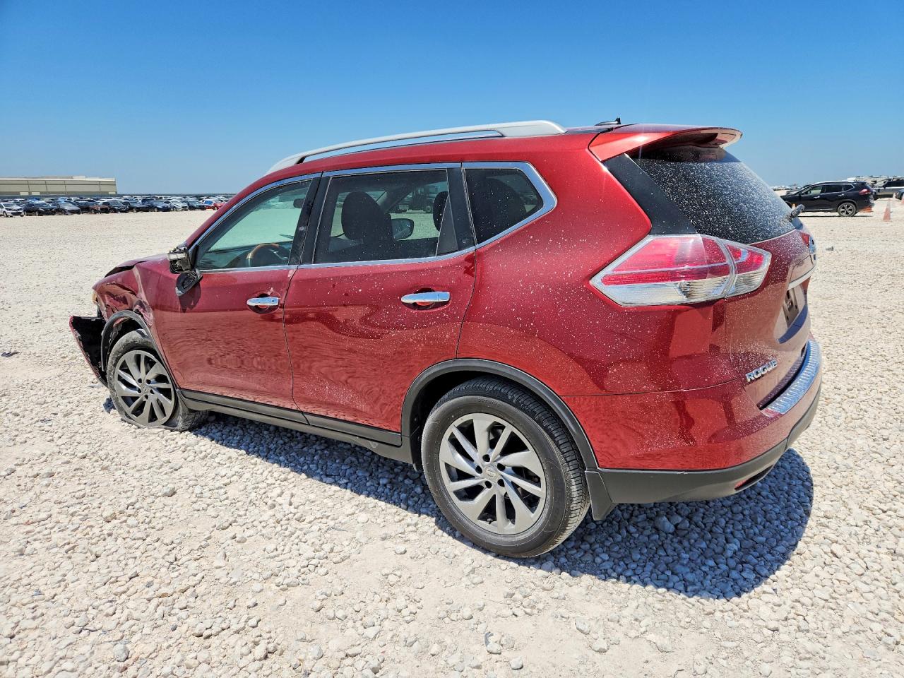 2015 Nissan Rogue Sl Red vin: 5N1AT2MT2FC912613