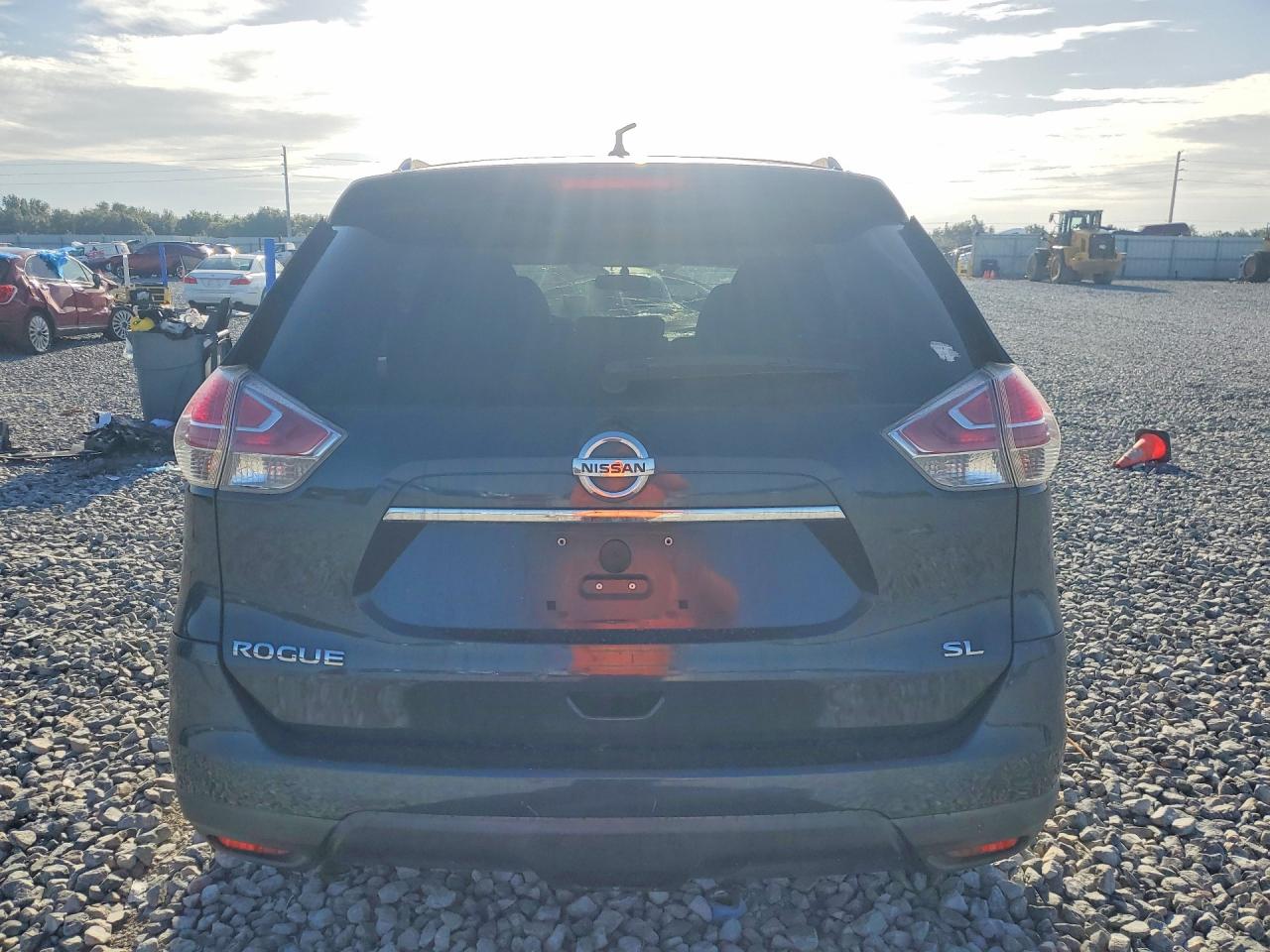 2015 Nissan Rogue Sl Black vin: 5N1AT2MT2FC915639