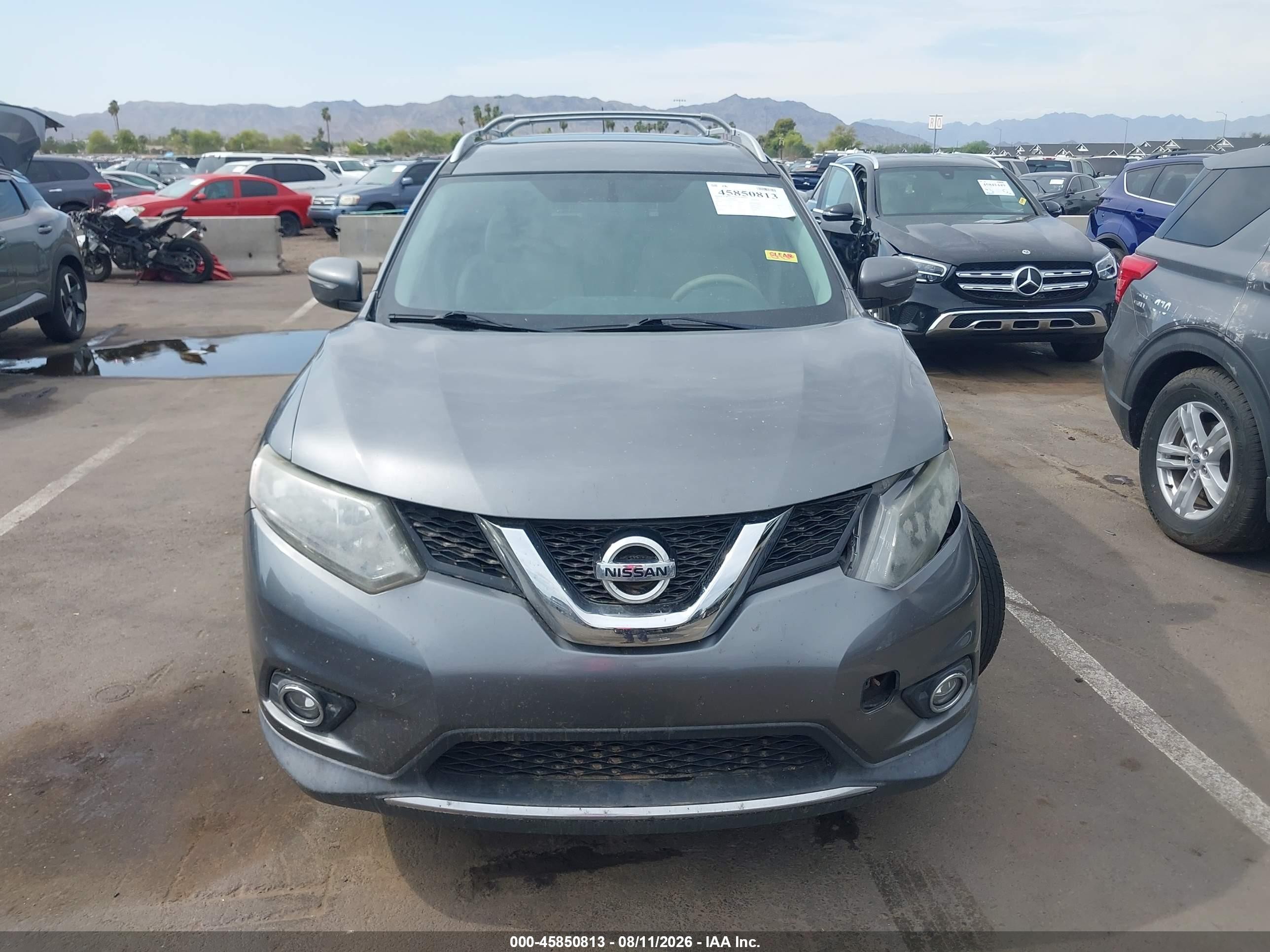 2015 Nissan Rogue Sv Gray vin: 5N1AT2MT2FC918752
