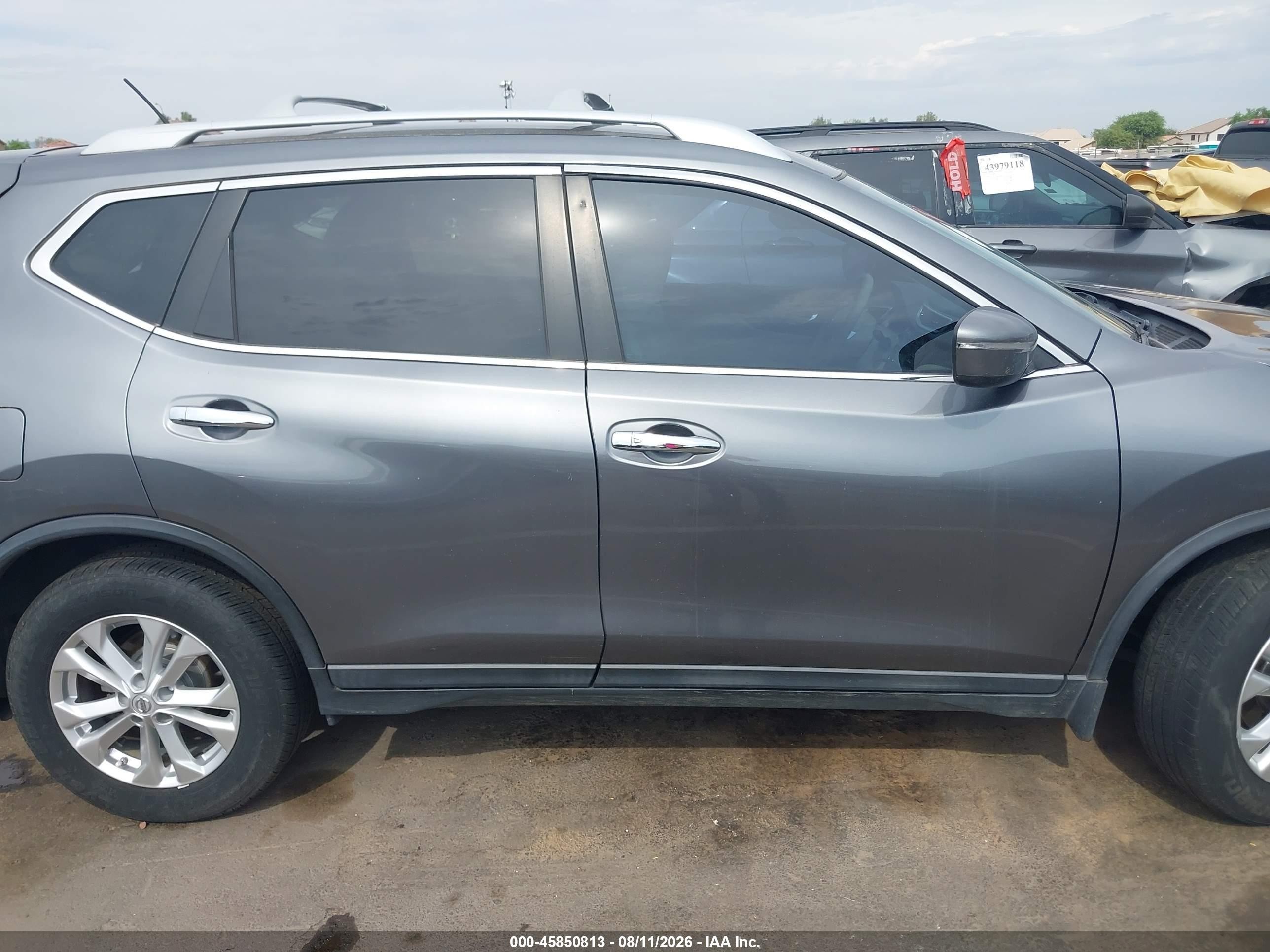 2015 Nissan Rogue Sv Gray vin: 5N1AT2MT2FC918752