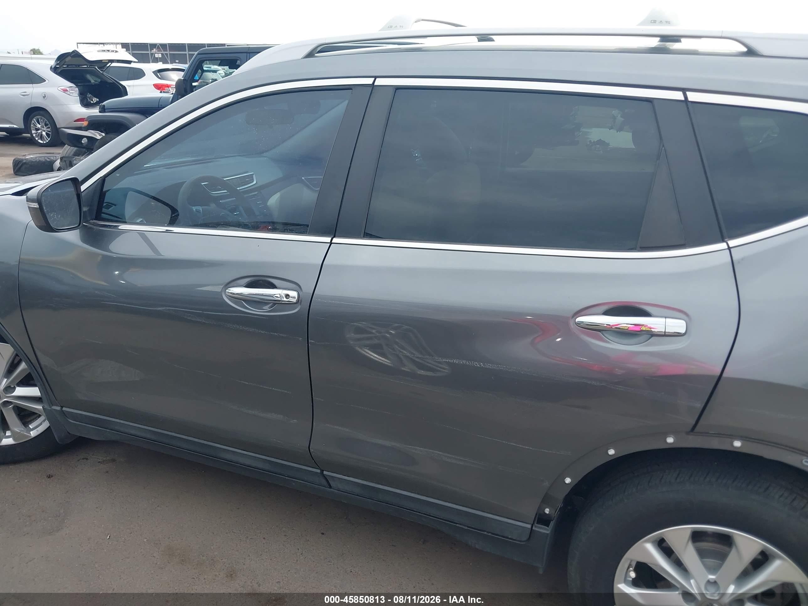 2015 Nissan Rogue Sv Gray vin: 5N1AT2MT2FC918752