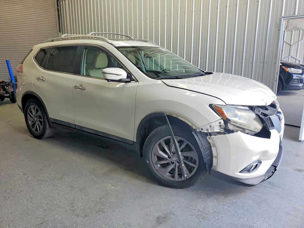 2016 Nissan Rogue Sl White vin: 5N1AT2MT2GC736714