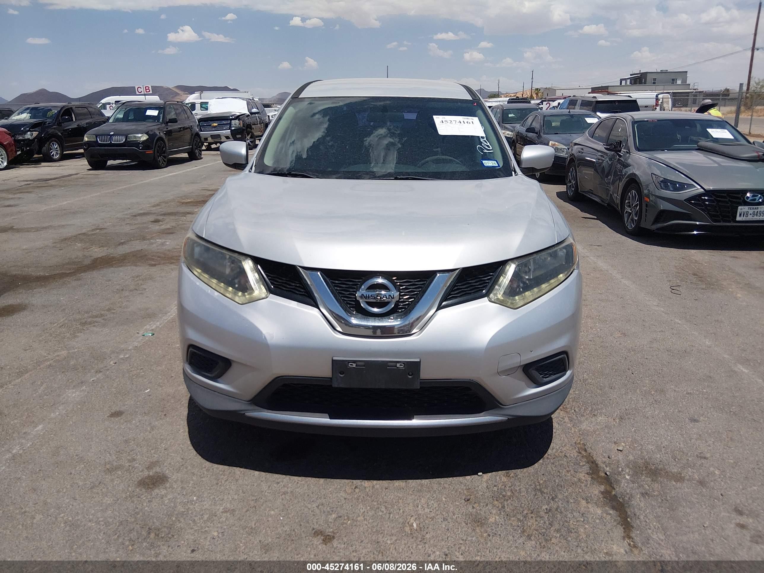 2016 Nissan Rogue S/sl/sv Silver vin: 5N1AT2MT2GC810584