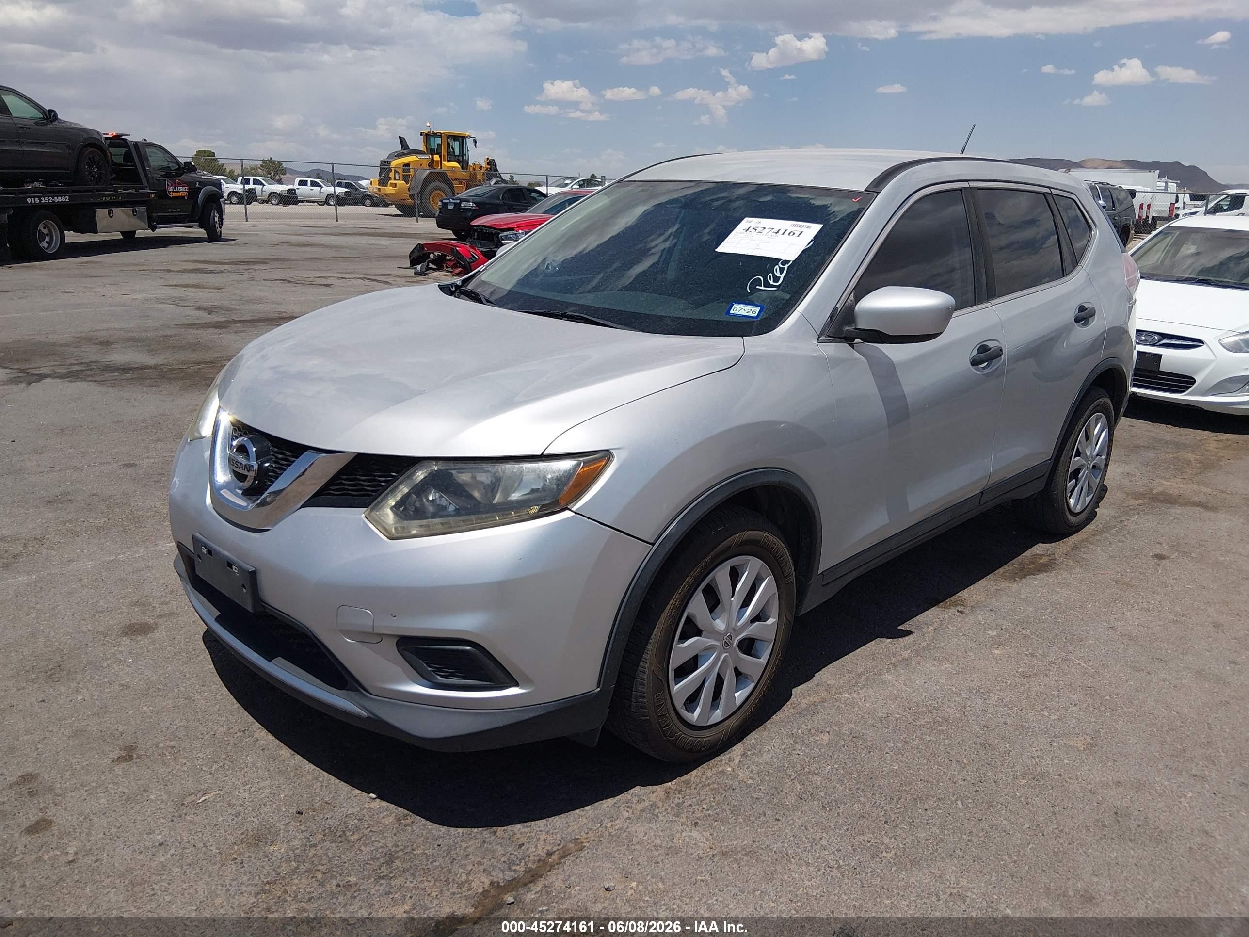 2016 Nissan Rogue S/sl/sv Silver vin: 5N1AT2MT2GC810584
