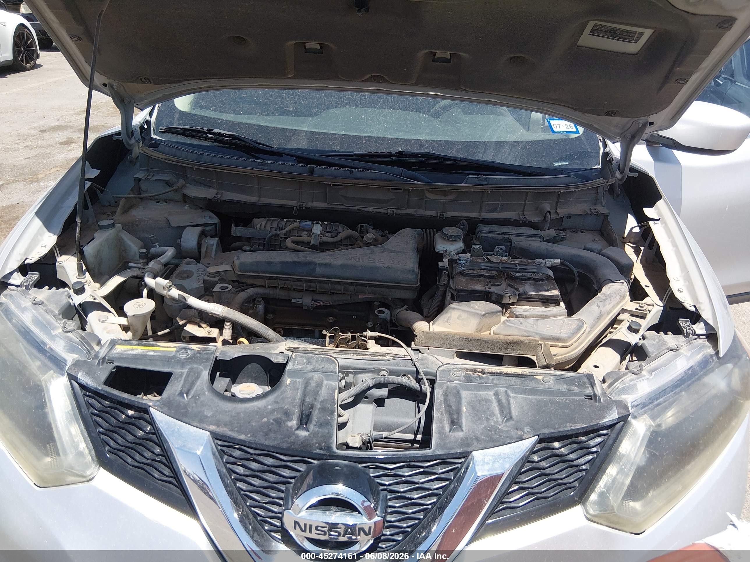 2016 Nissan Rogue S/sl/sv Silver vin: 5N1AT2MT2GC810584